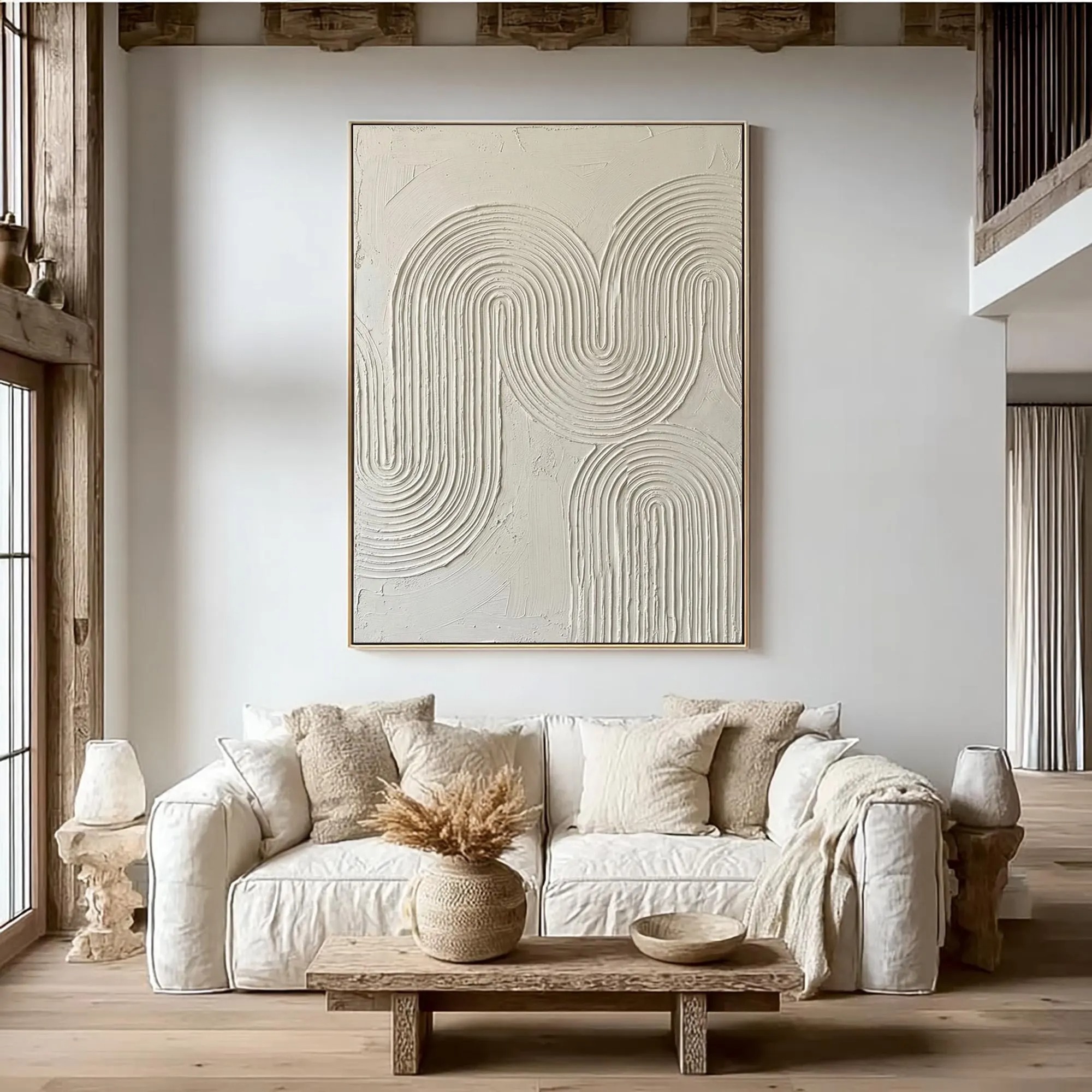 Minimalist 3D Plaster Arch
