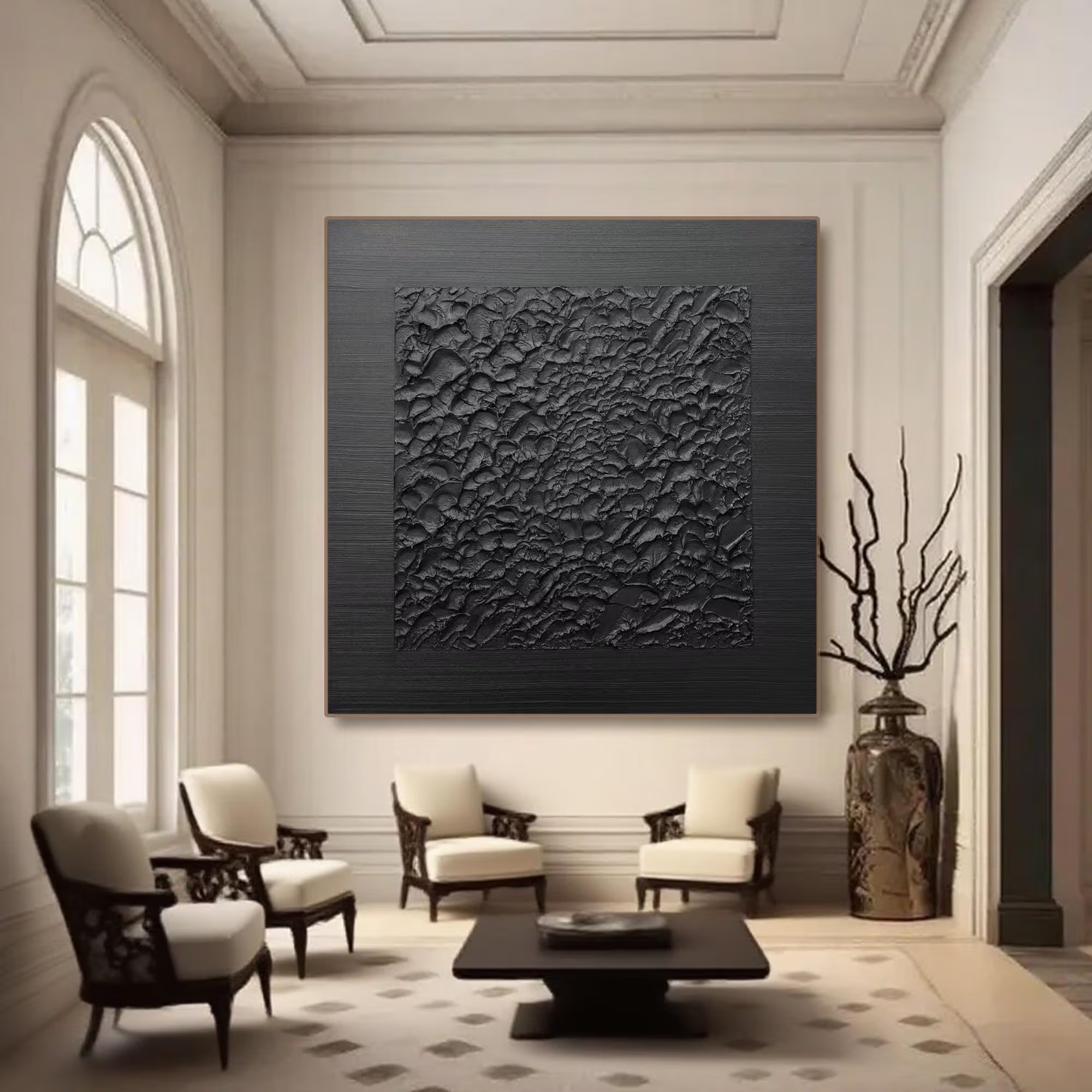Wabi Sabi Black Textured