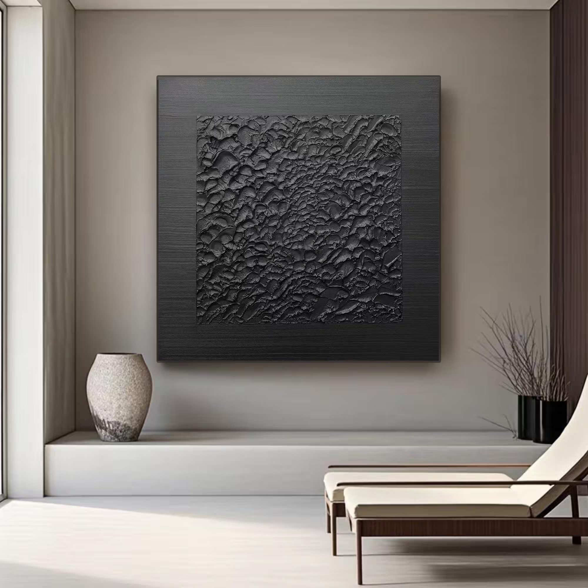 Wabi Sabi Black Textured
