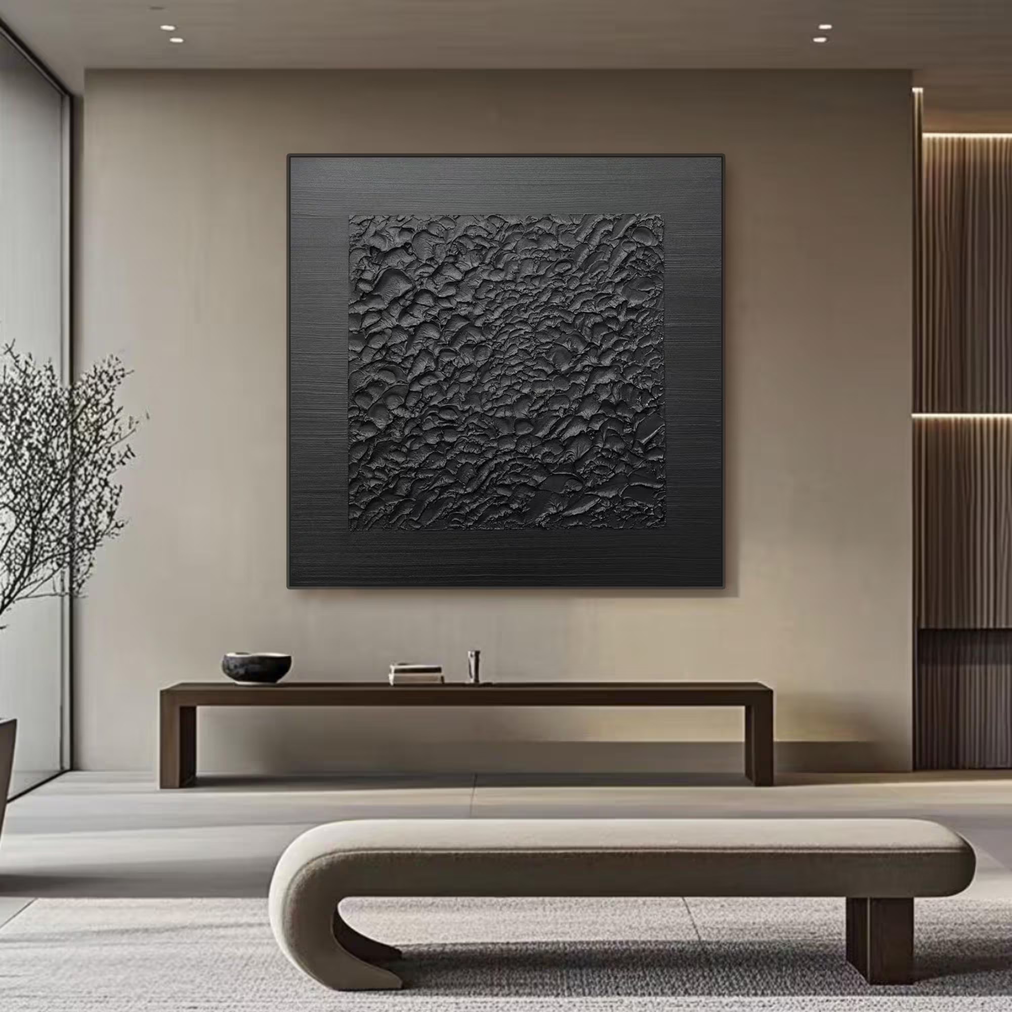 Wabi Sabi Black Textured