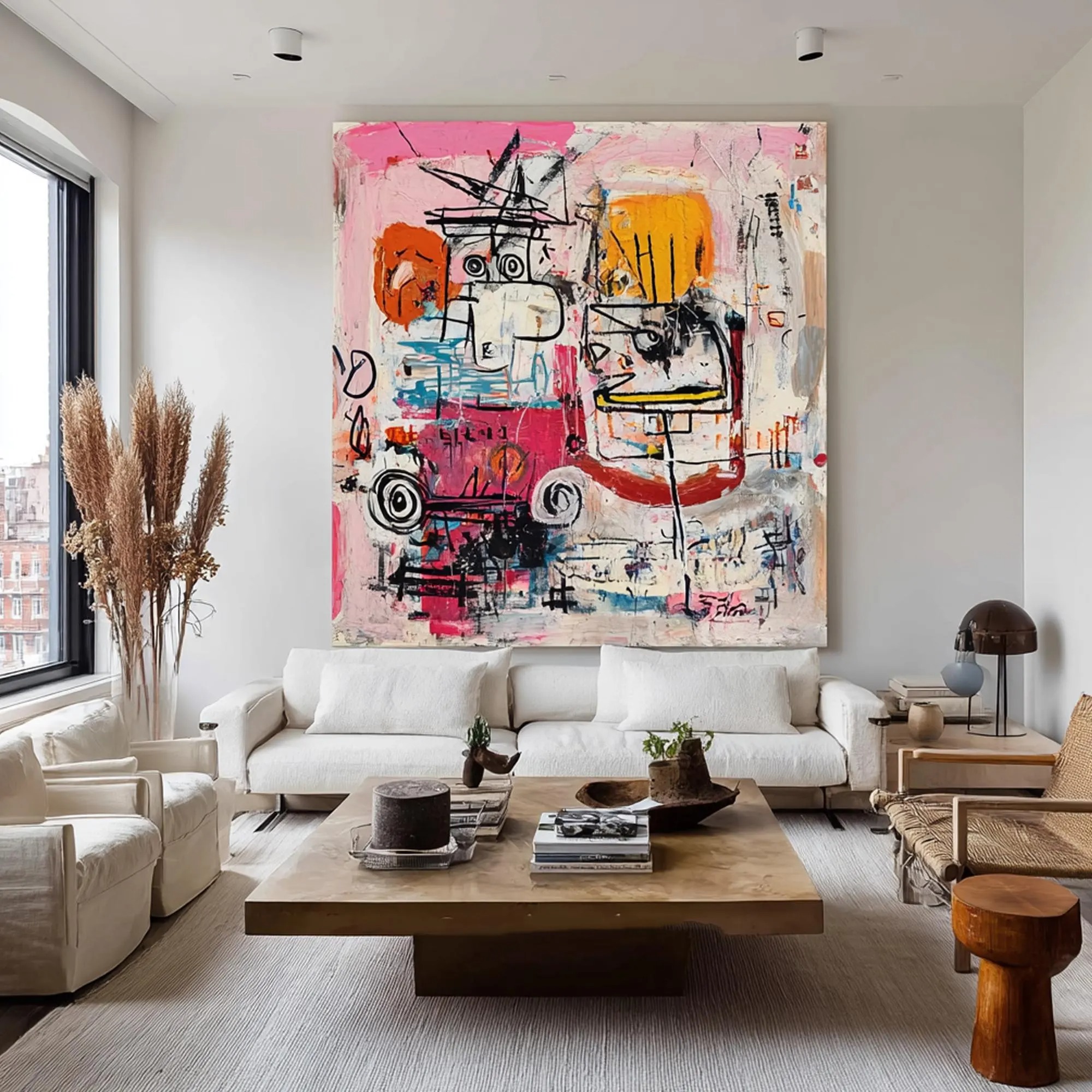 Abstract Dream in Pink-Graffiti Art