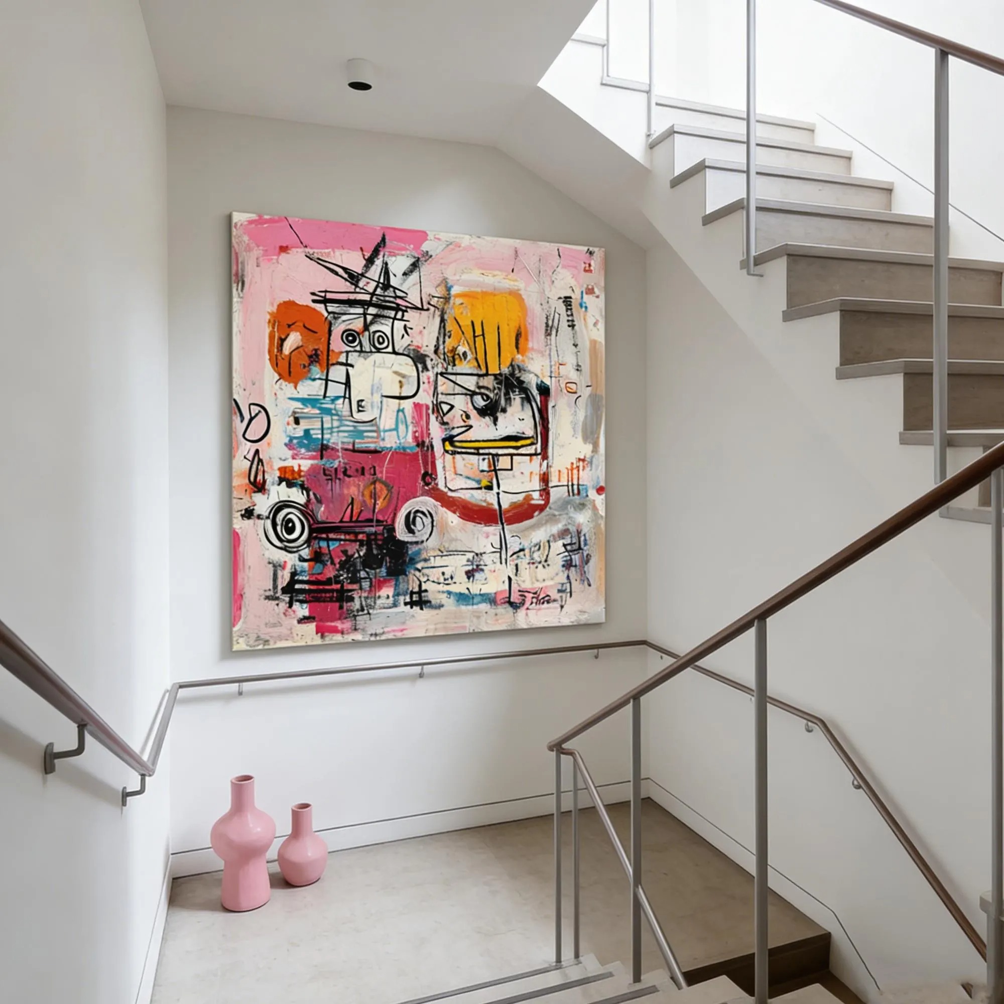 Abstract Dream in Pink-Graffiti Art