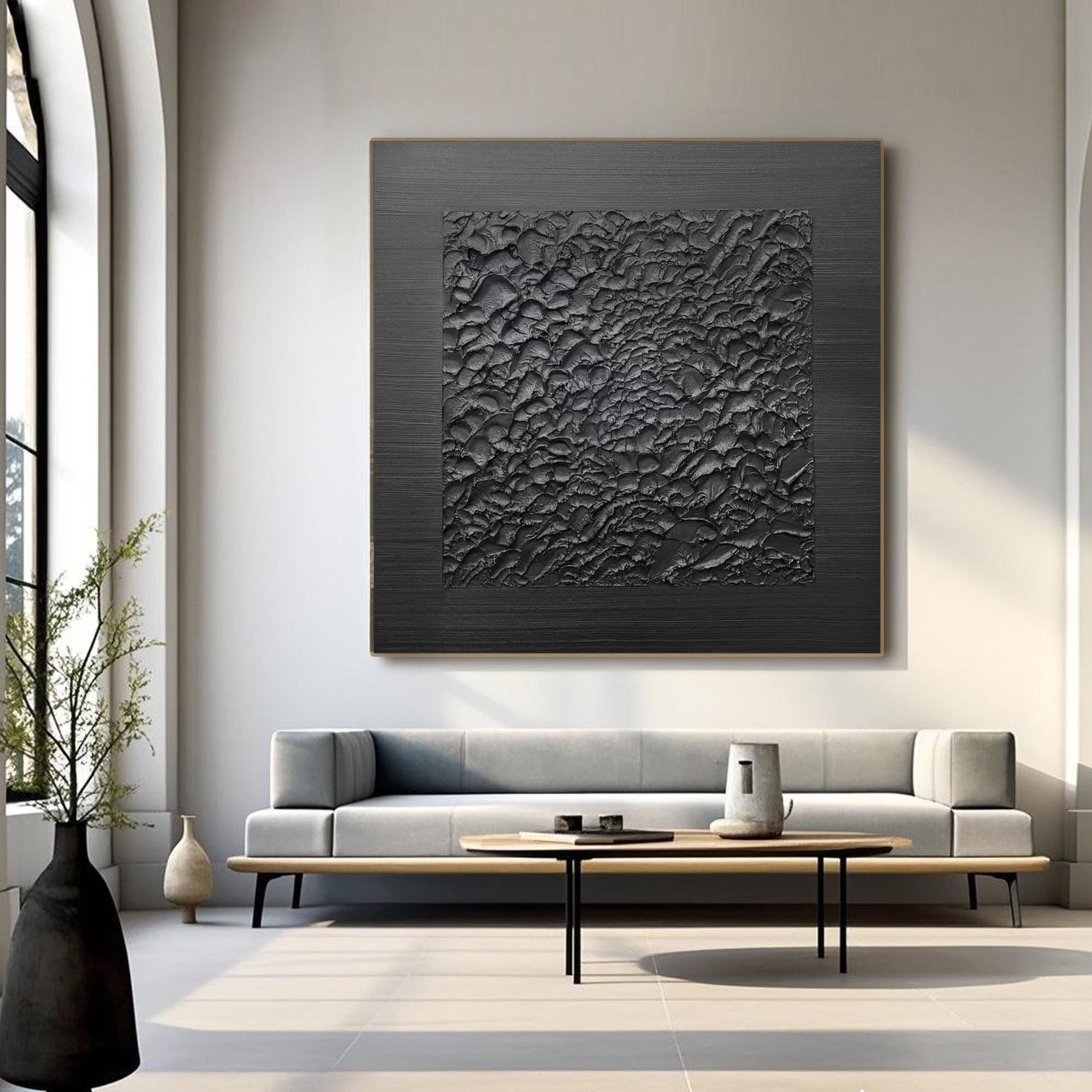 Wabi Sabi Black Textured