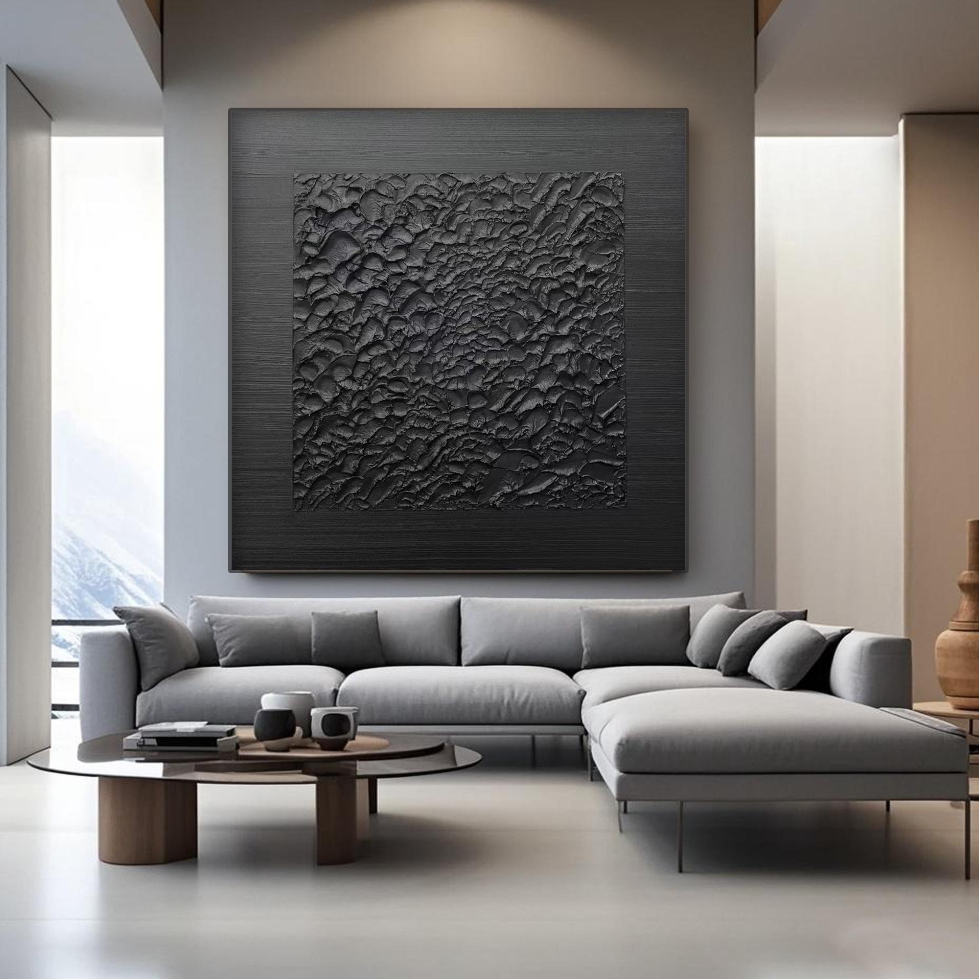 Wabi Sabi Black Textured