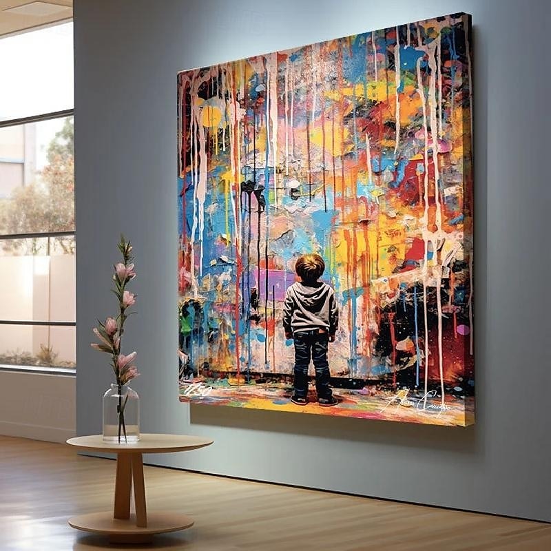 Child Facing Colorful Chaos