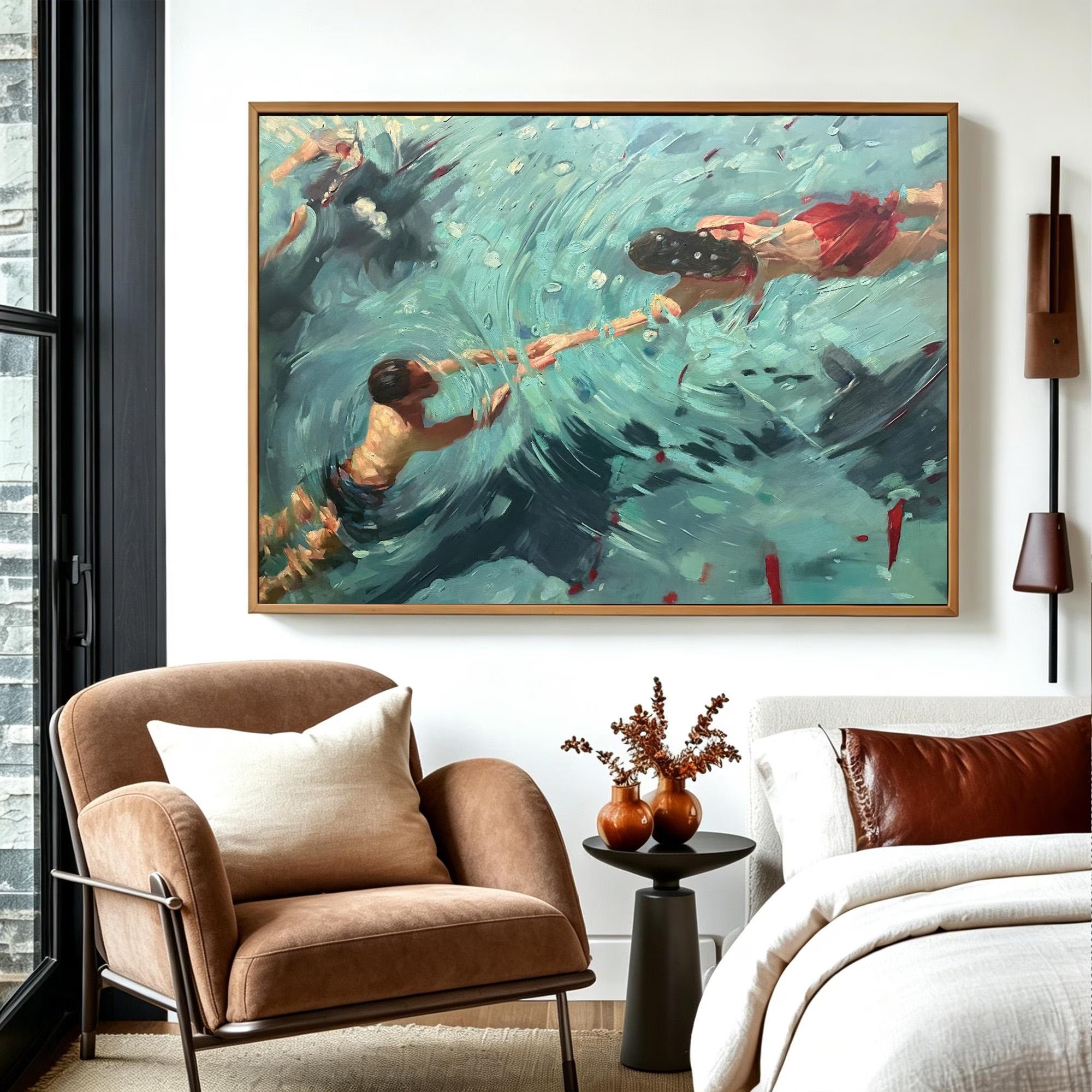 The Reach Across the Waves-Surreal Art