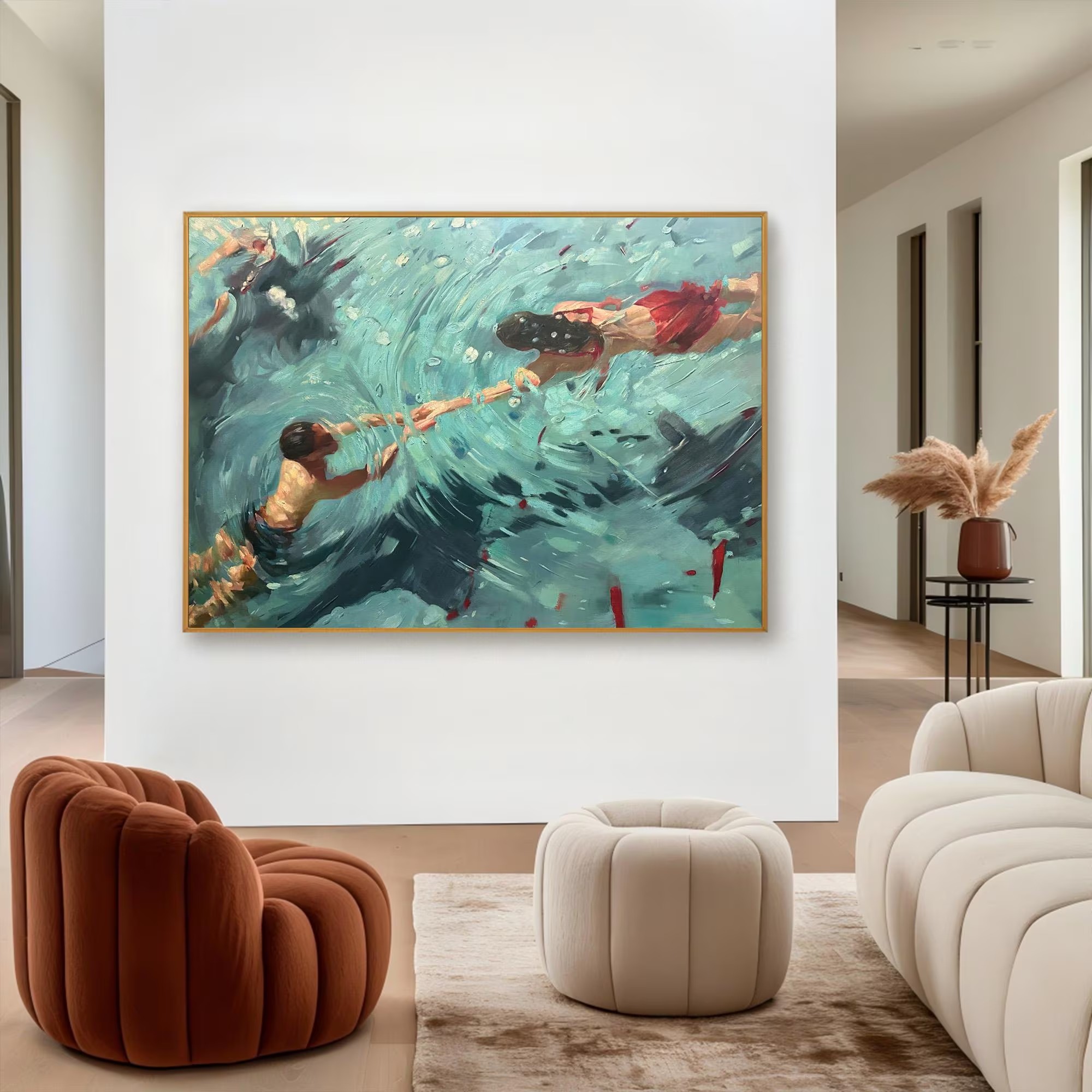 The Reach Across the Waves-Surreal Art