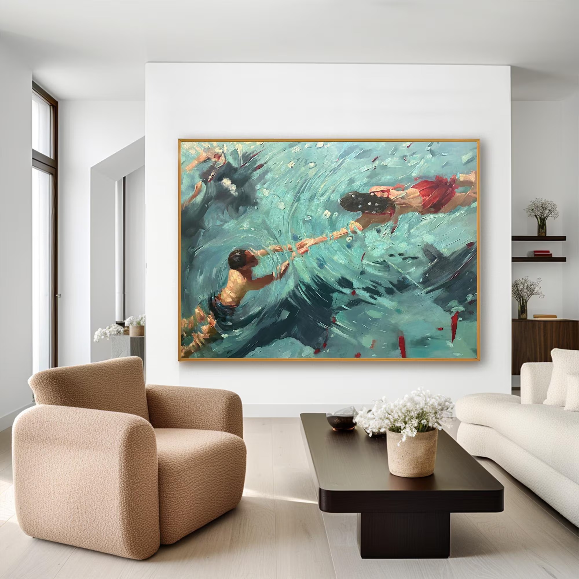 The Reach Across the Waves-Surreal Art