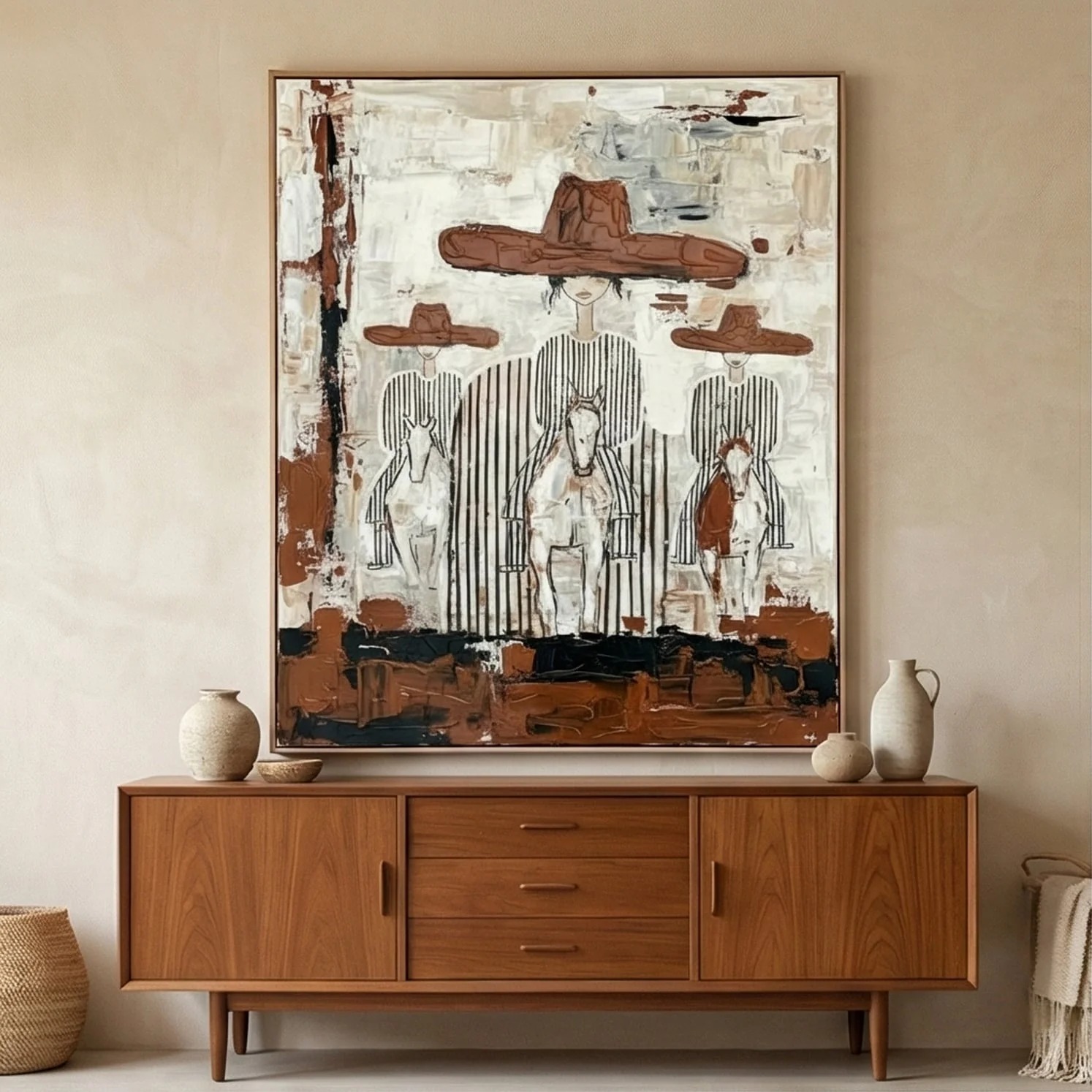 Gathering - Vintage Art