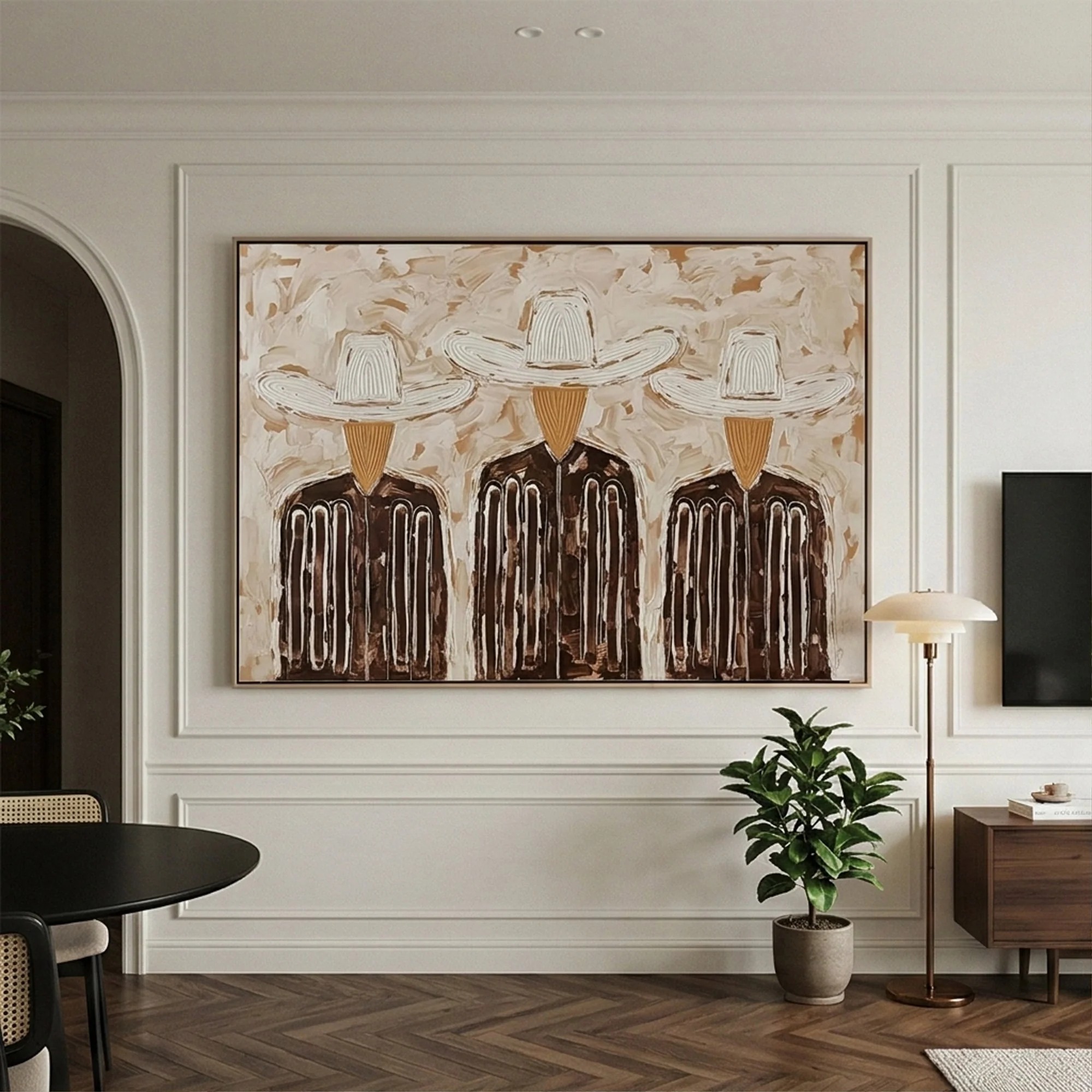 Gentle Trio - Vintage Art