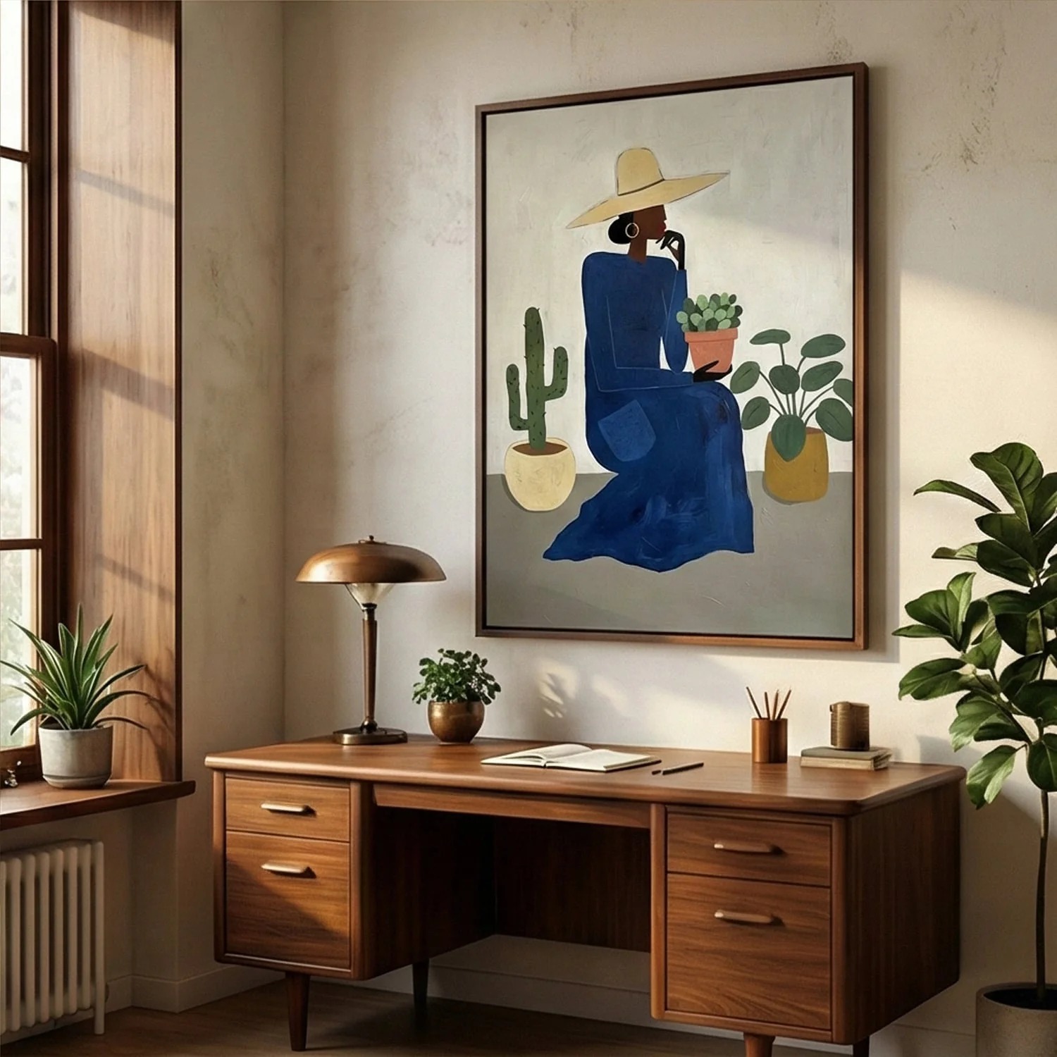 Sitting Quiet - Vintage Art