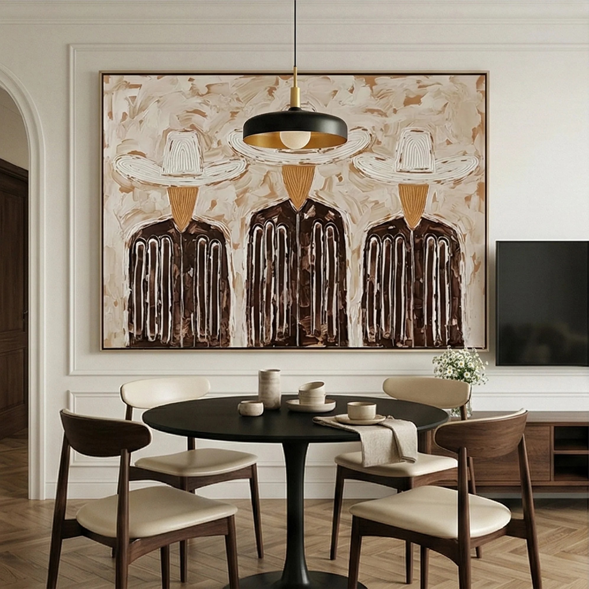 Gentle Trio - Vintage Art