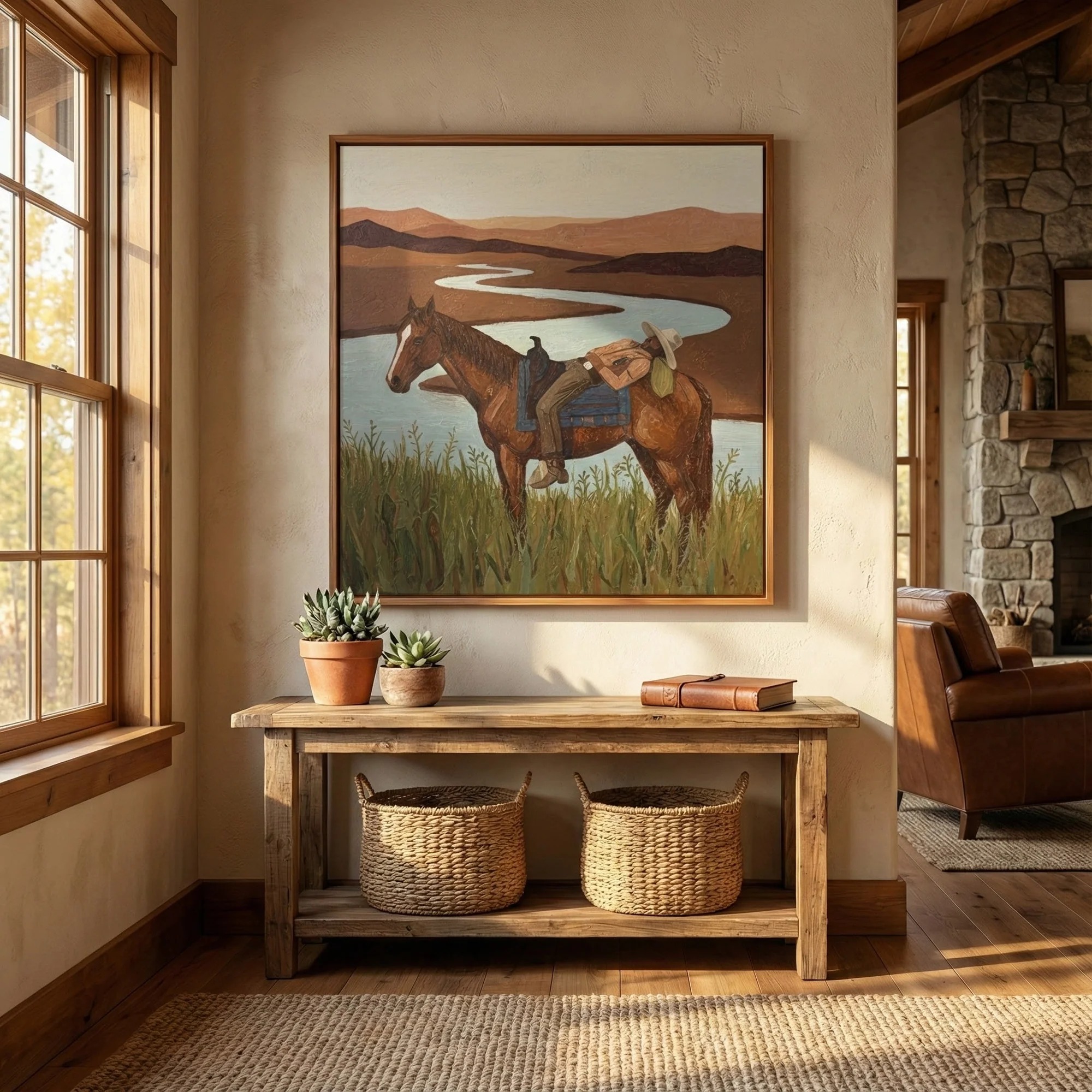 Horse Ride - Vintage Art