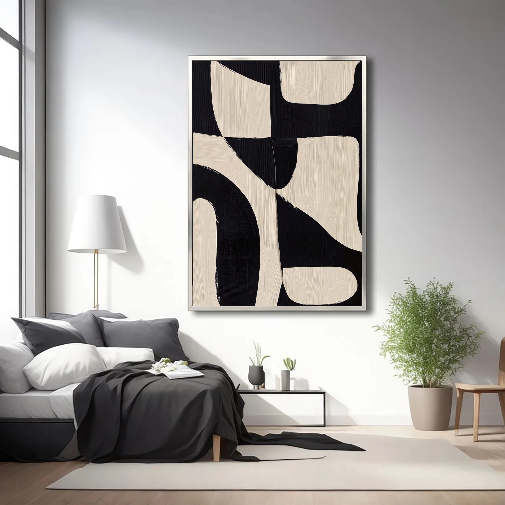 Black Beige - Wall Art