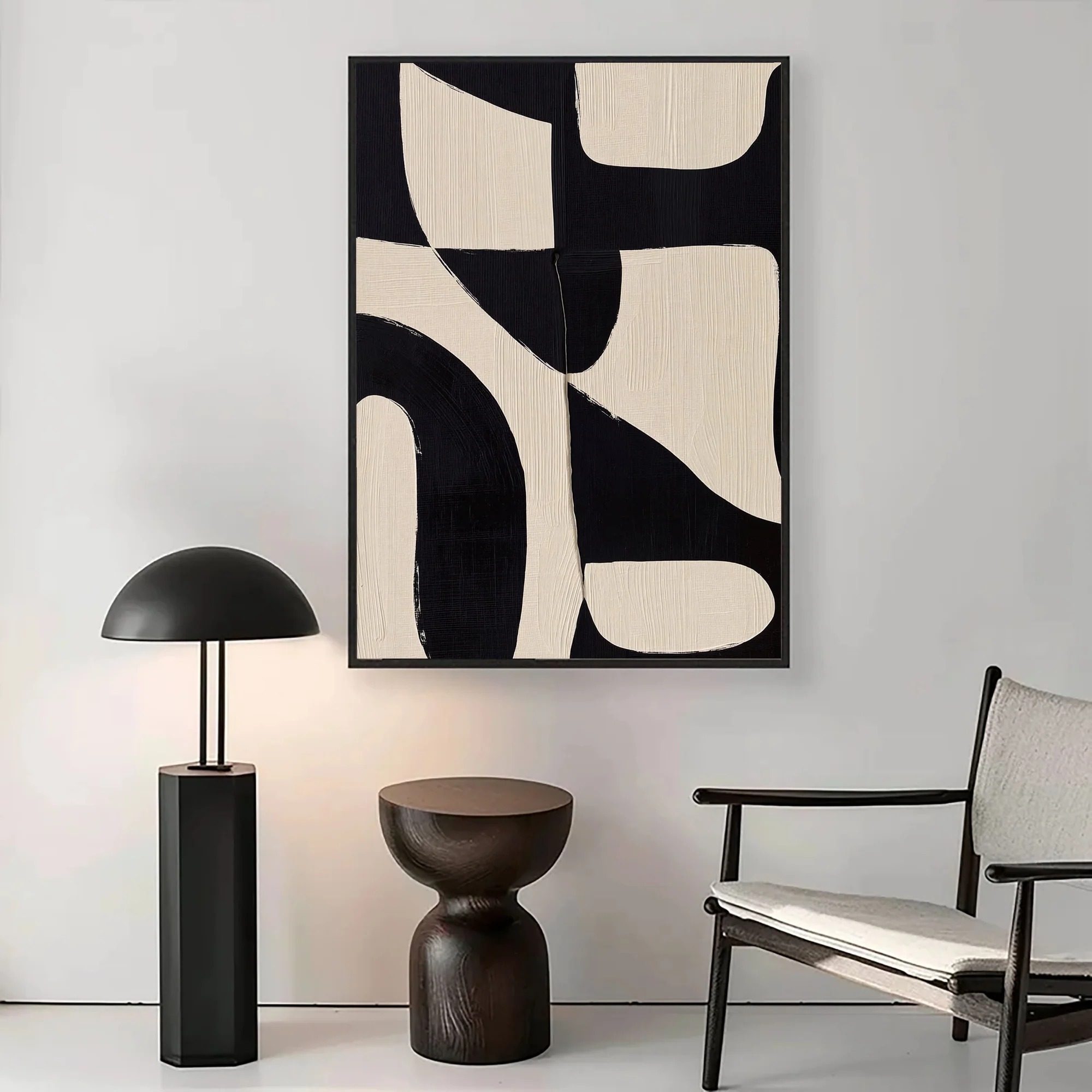 Black Beige - Wall Art