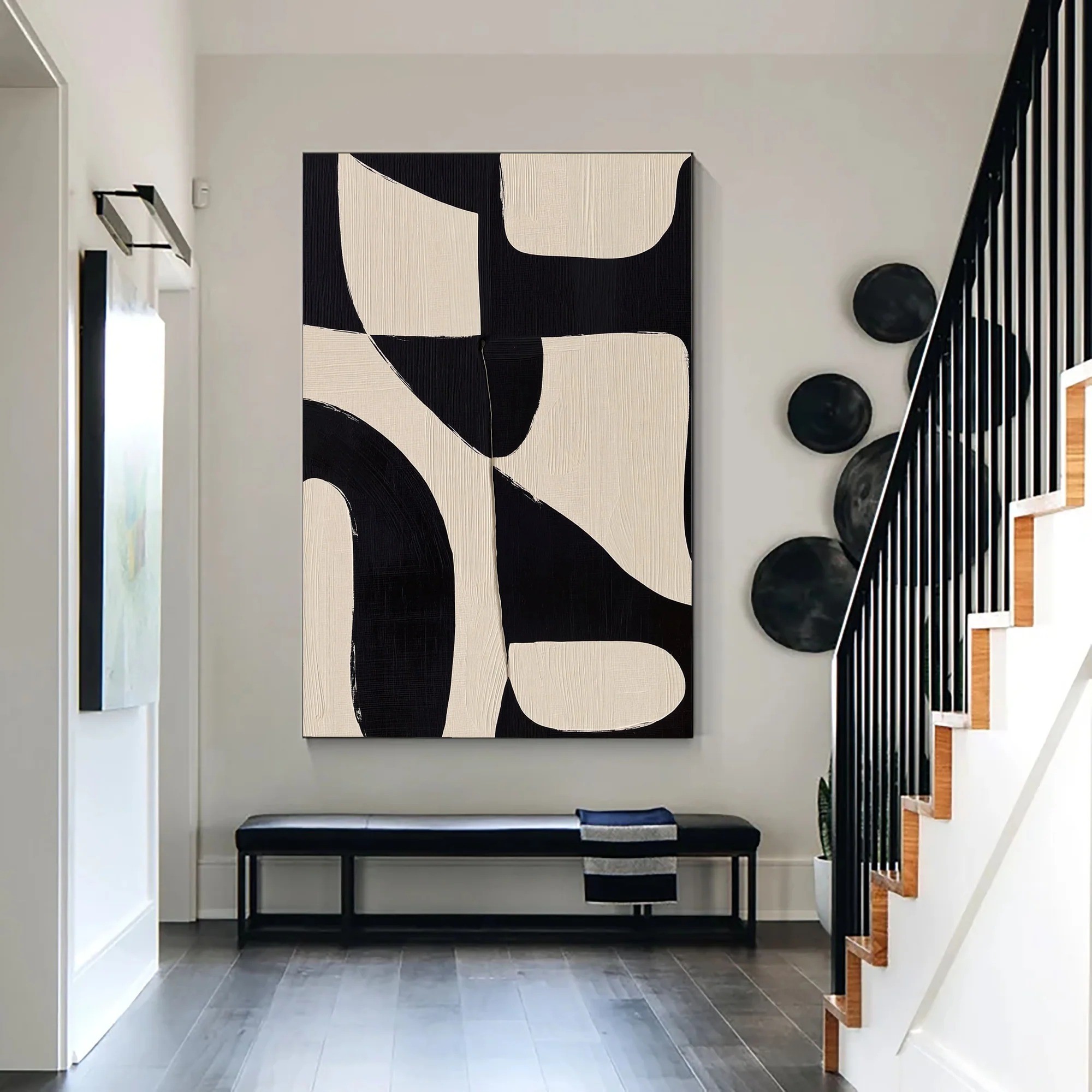 Black Beige - Wall Art