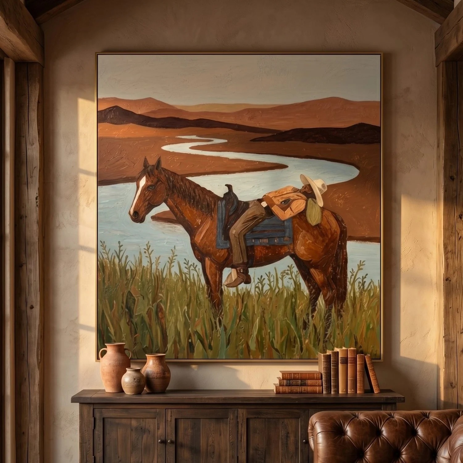 Horse Ride - Vintage Art