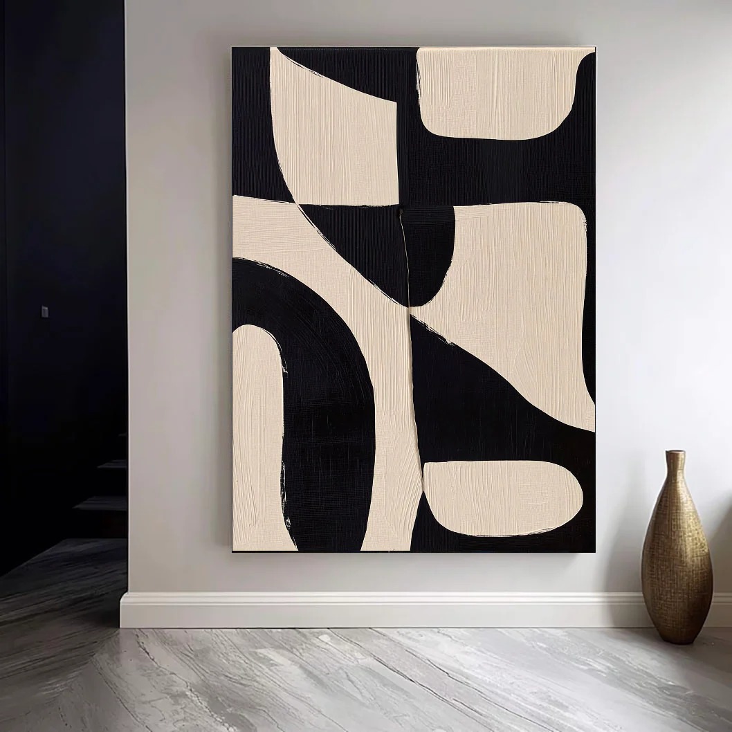 Black Beige - Wall Art
