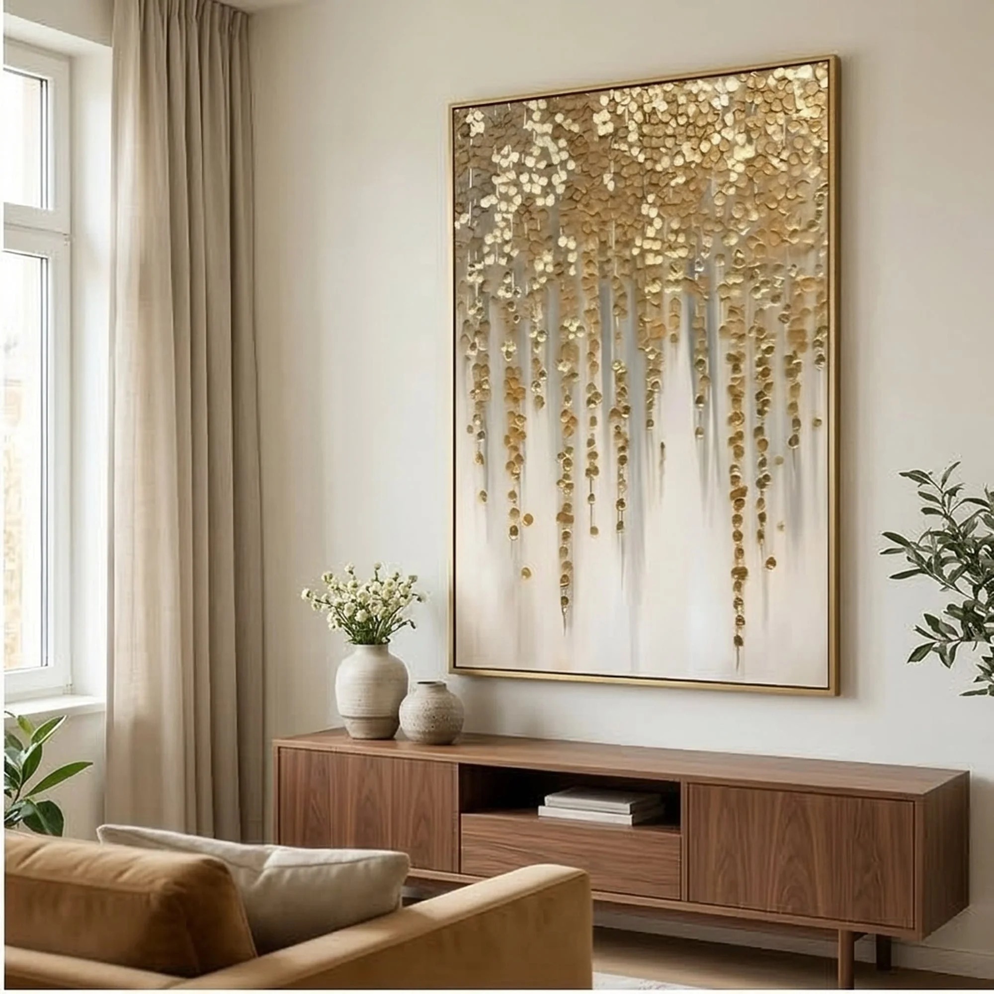Linked Leaves - Texture Wall Art