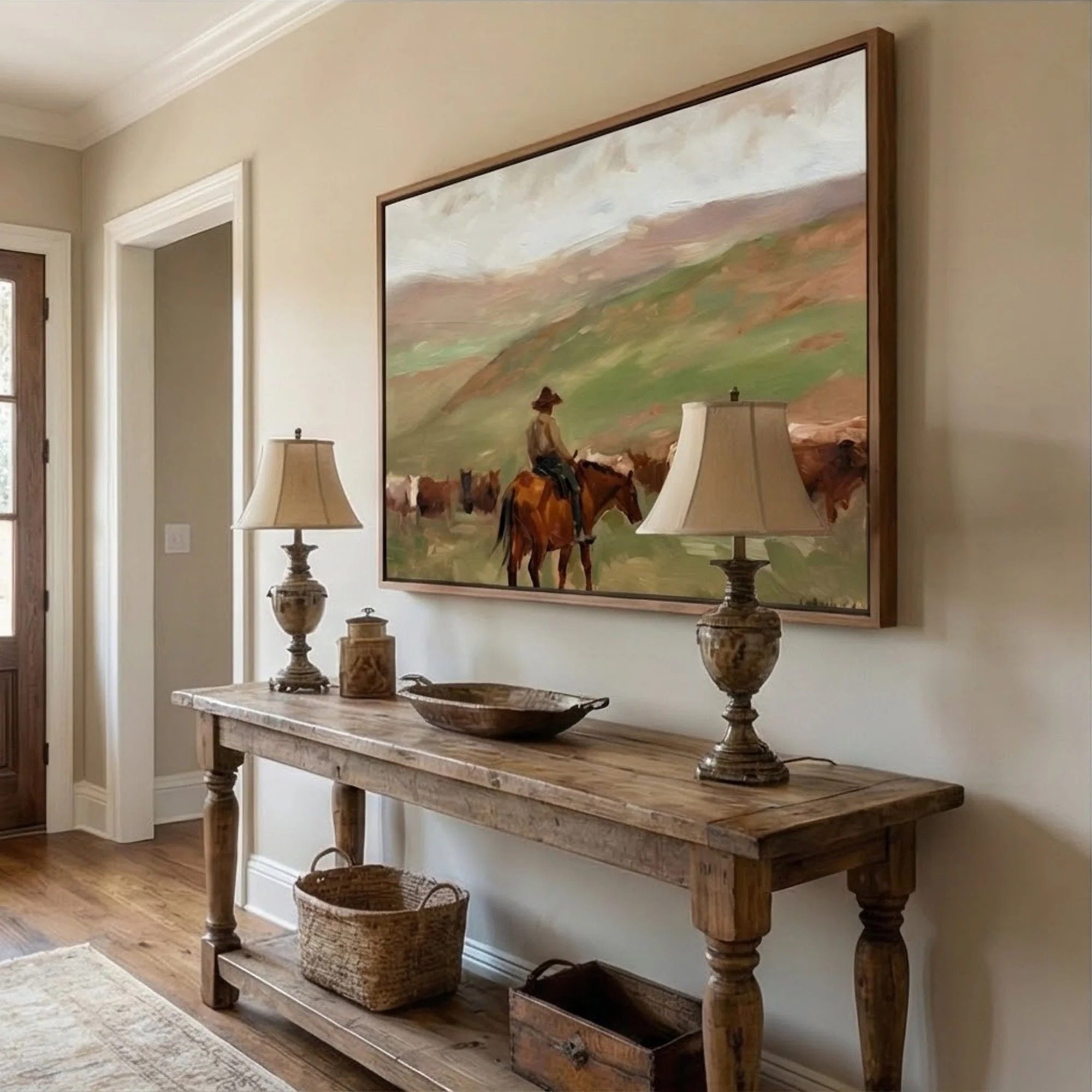 Cattle Country - Vintage Art