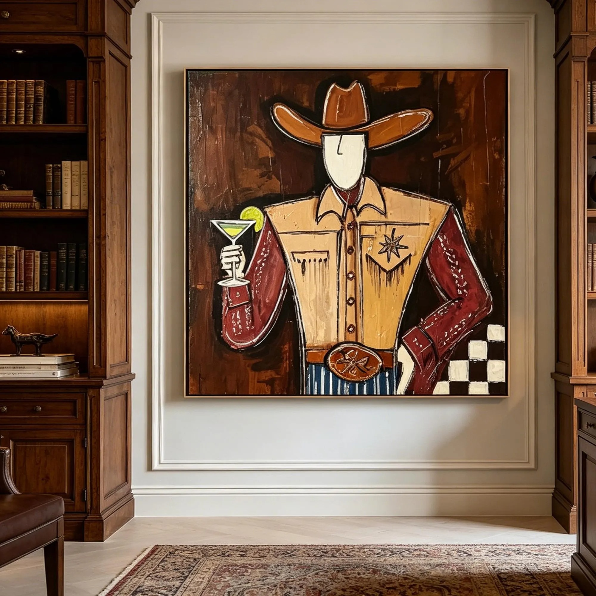 Retro Cowboy Wall Decor