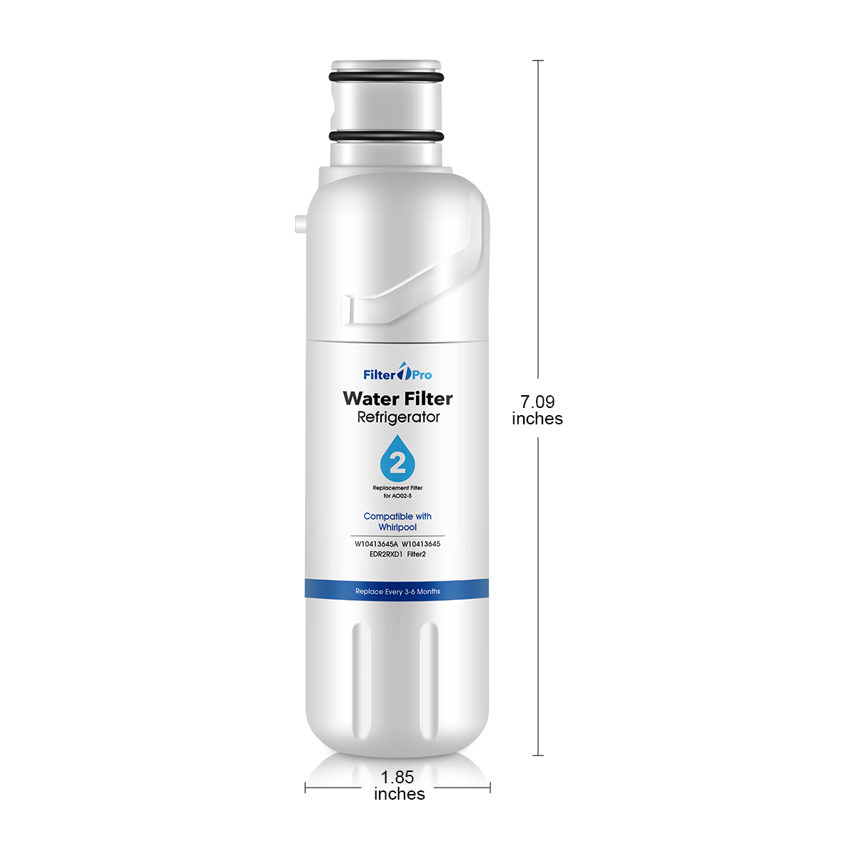 Replacement Refrigerator Water Filters for Edr2rxd1 W10413645a P9rfwb2l Gp002 AO02