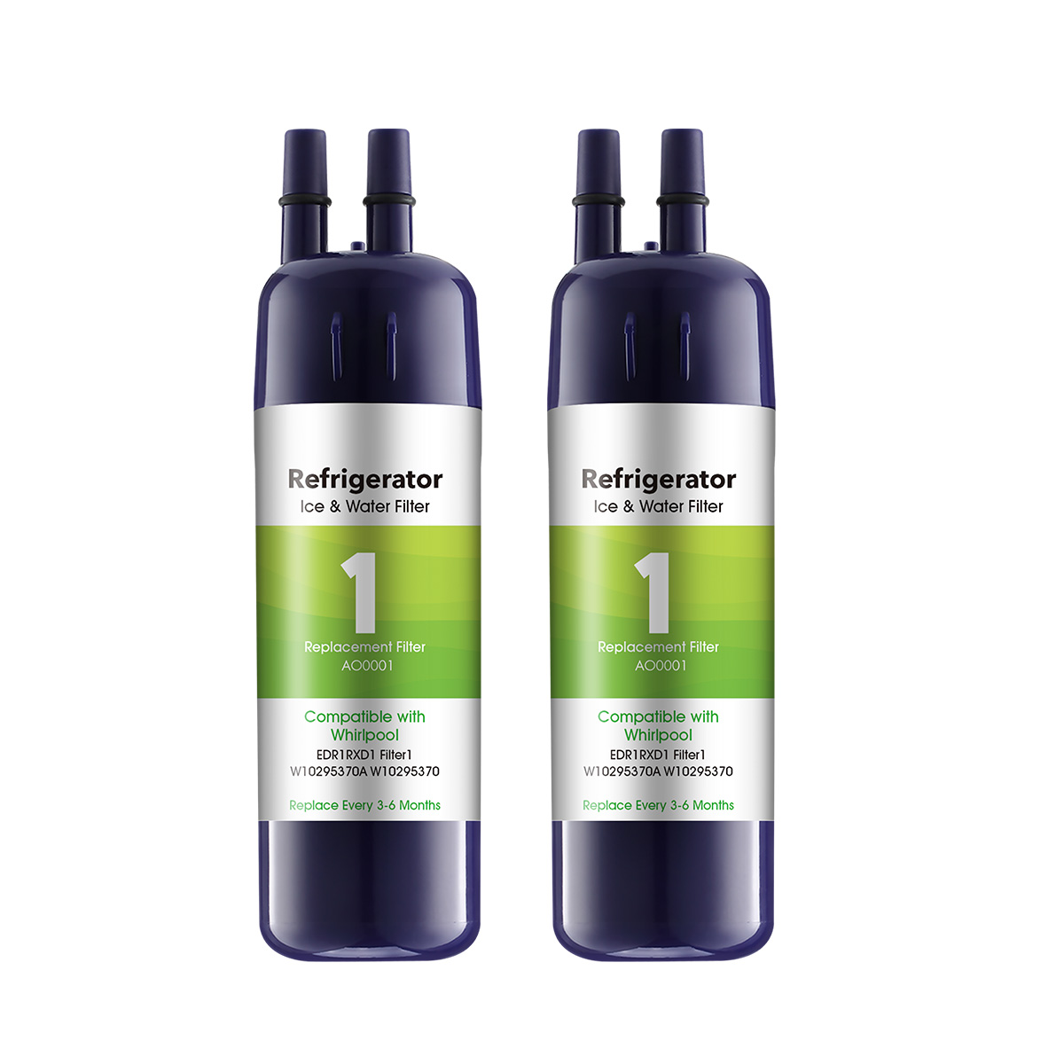 AO01 Replacement Refrigerator Water Filter for EDR1-RXD1 W11602565 W10295370A P8RFWB2L 9081 Filter 1 Whr1rxd1