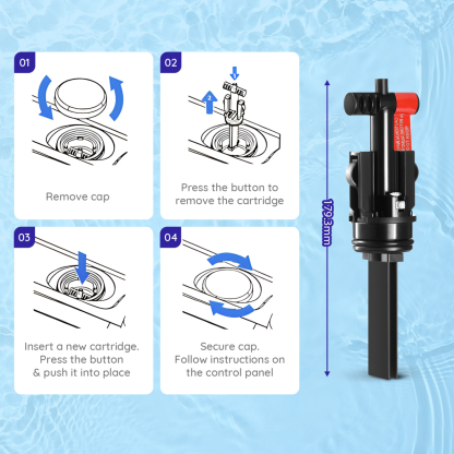 Hot Springs Salt Cartridge Fresh Water Compatible with Hot Springs Hot Tubs, Limelight, Caldera Paradise & Utopia, Freshwater Replacement Salt Cartridge System