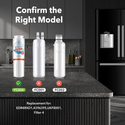 EDR4RXD1 Replacement Refrigerator Water Filter 4 for Ukf8001 4396395 Sp Wp400 3 Packs