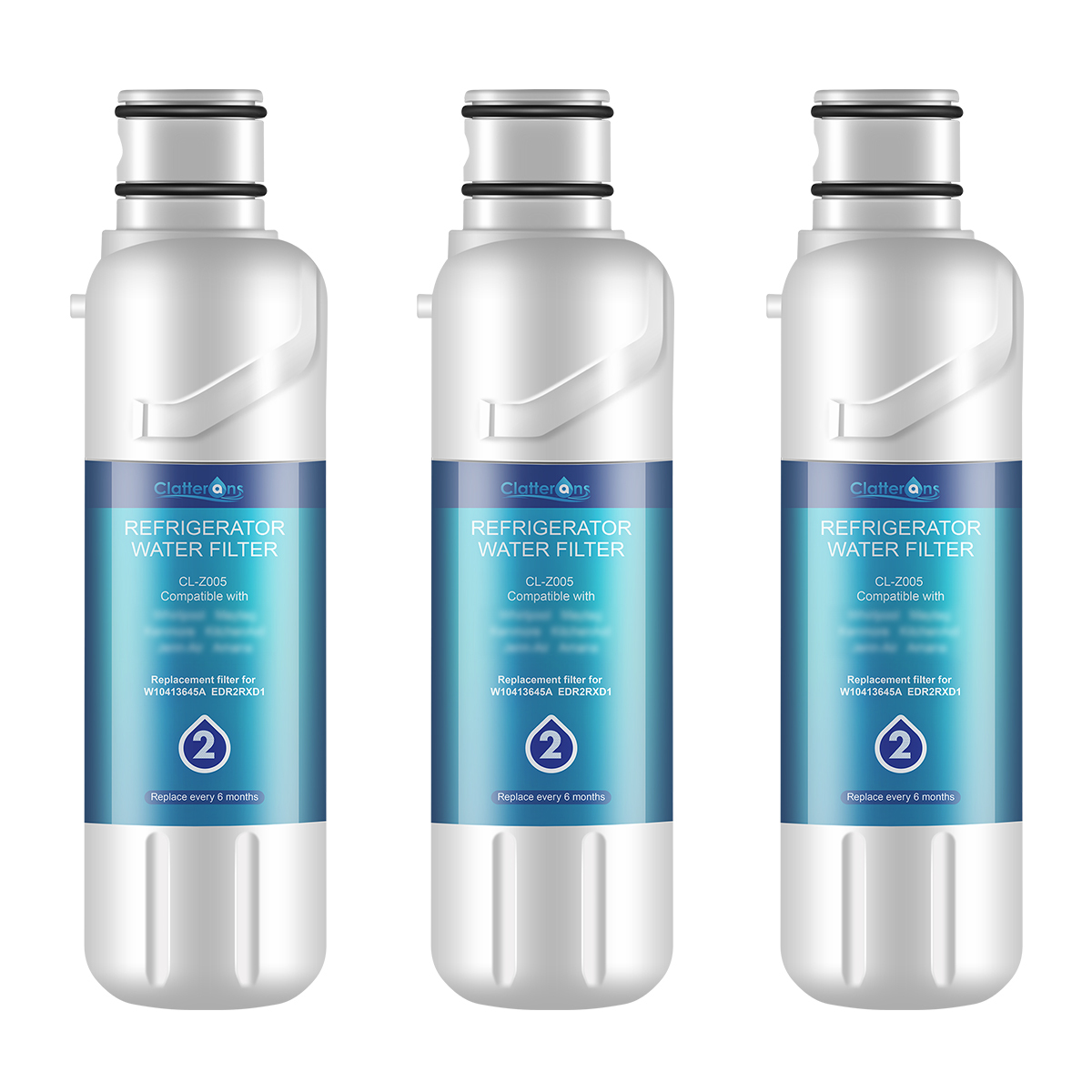 Z005 Replacement Refrigerator Water Filters for Edr2rxd1 W10413645a P9rfwb2l Gp002