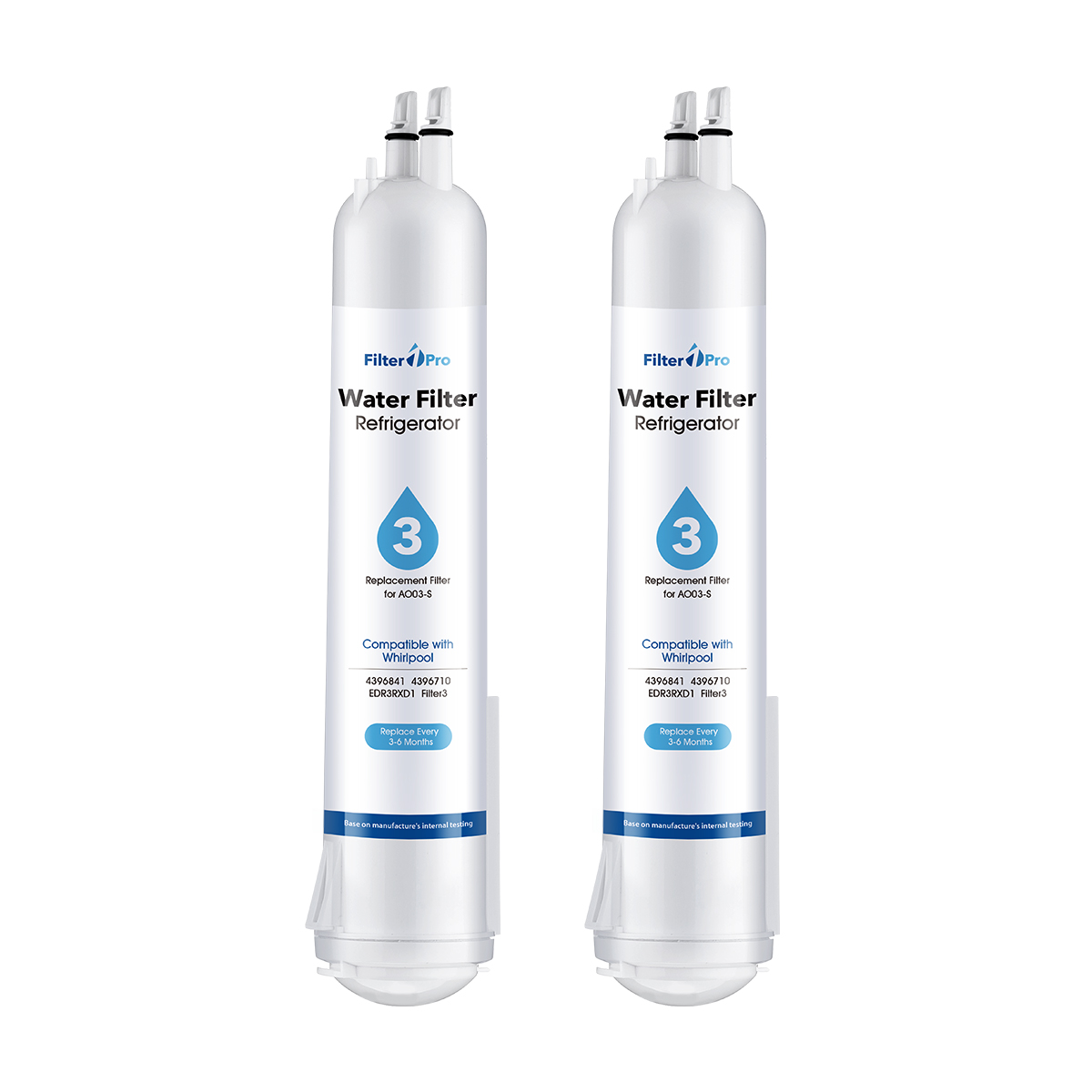 Filter 3 White Replacement Refrigerator Water Filter for EDR3-RXD1 4396841 4396710 9083 ed2dhexwqoo