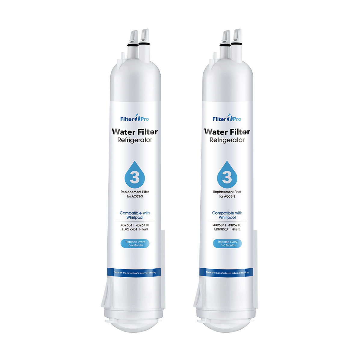 Filter 3 White Replacement Refrigerator Water Filter for EDR3-RXD1 4396841 4396710 9083 ed2dhexwqoo