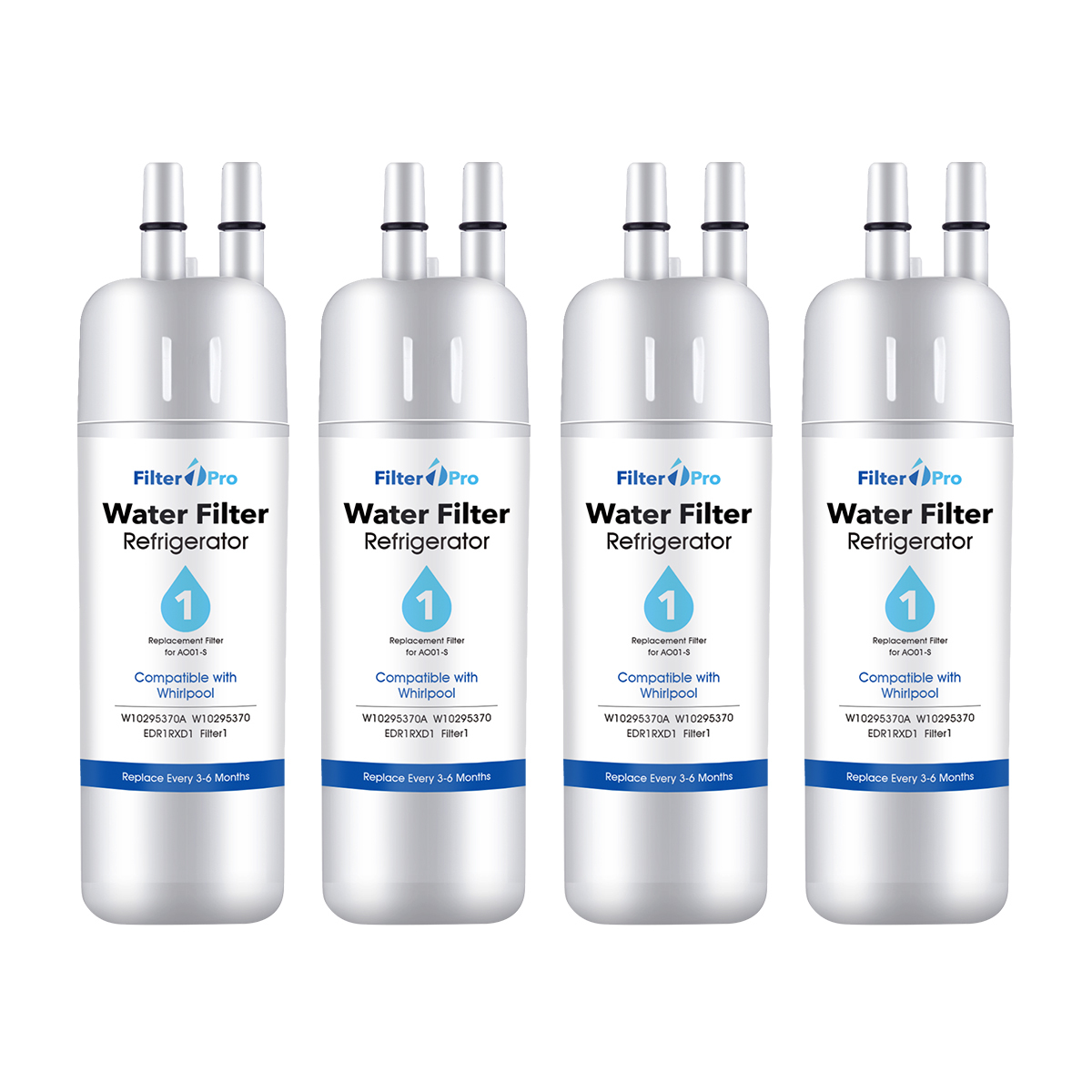 AO01 Replacement Refrigerator Water Filter for EDR1-RXD1 W11602565 W10295370A P8RFWB2L 9081 Filter 1 Whr1rxd1