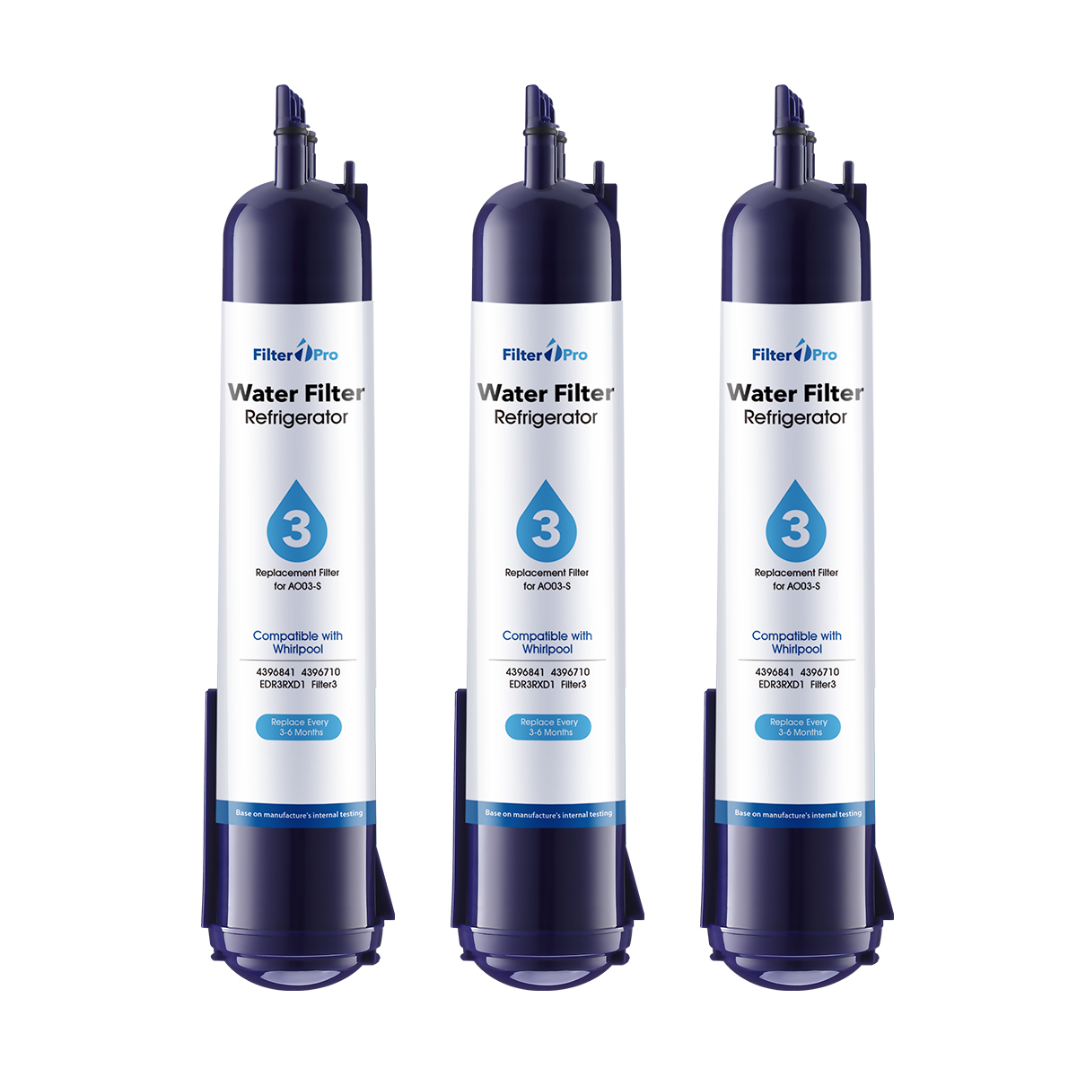 AO03 Replacement Refrigerator Water Filter for EDR3-RXD1 4396841 9083 Filter 3 Purple