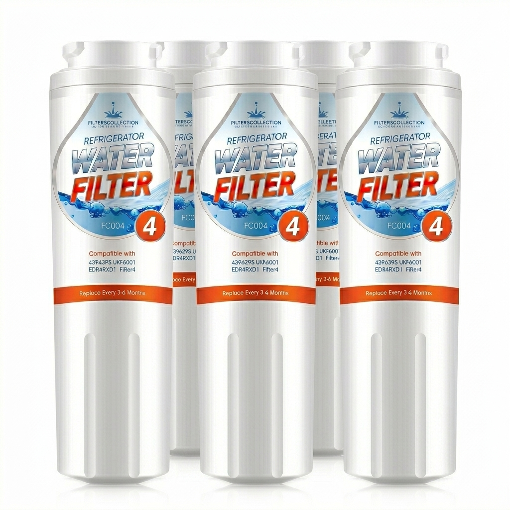 EDR4RXD1 Refrigerator Water Filter 4 for EveryDrop, Maytag UKF8001, 46-9908, 46-9902, 4396395, 5 Packs