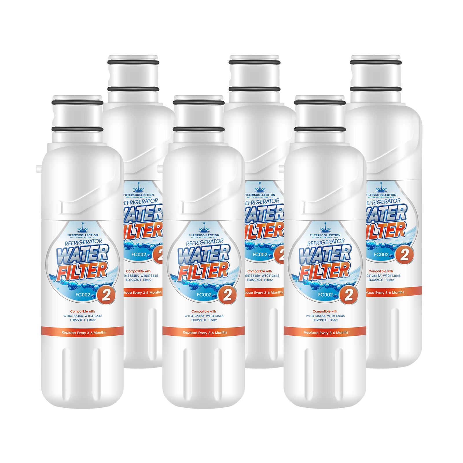 Water Filter 2 W10413645a EDR2RXD1 Replacement Refrigerator Water Filter 2 by Filterscollection 3 Packs