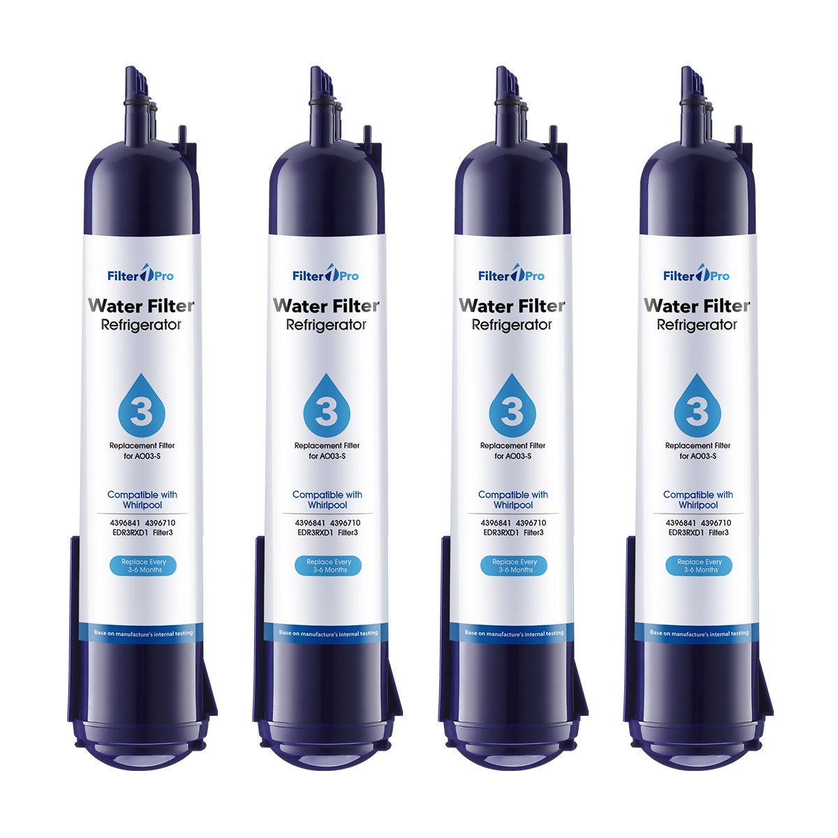 AO03 Replacement Refrigerator Water Filter for EDR3-RXD1 4396841 9083 Filter 3 Purple