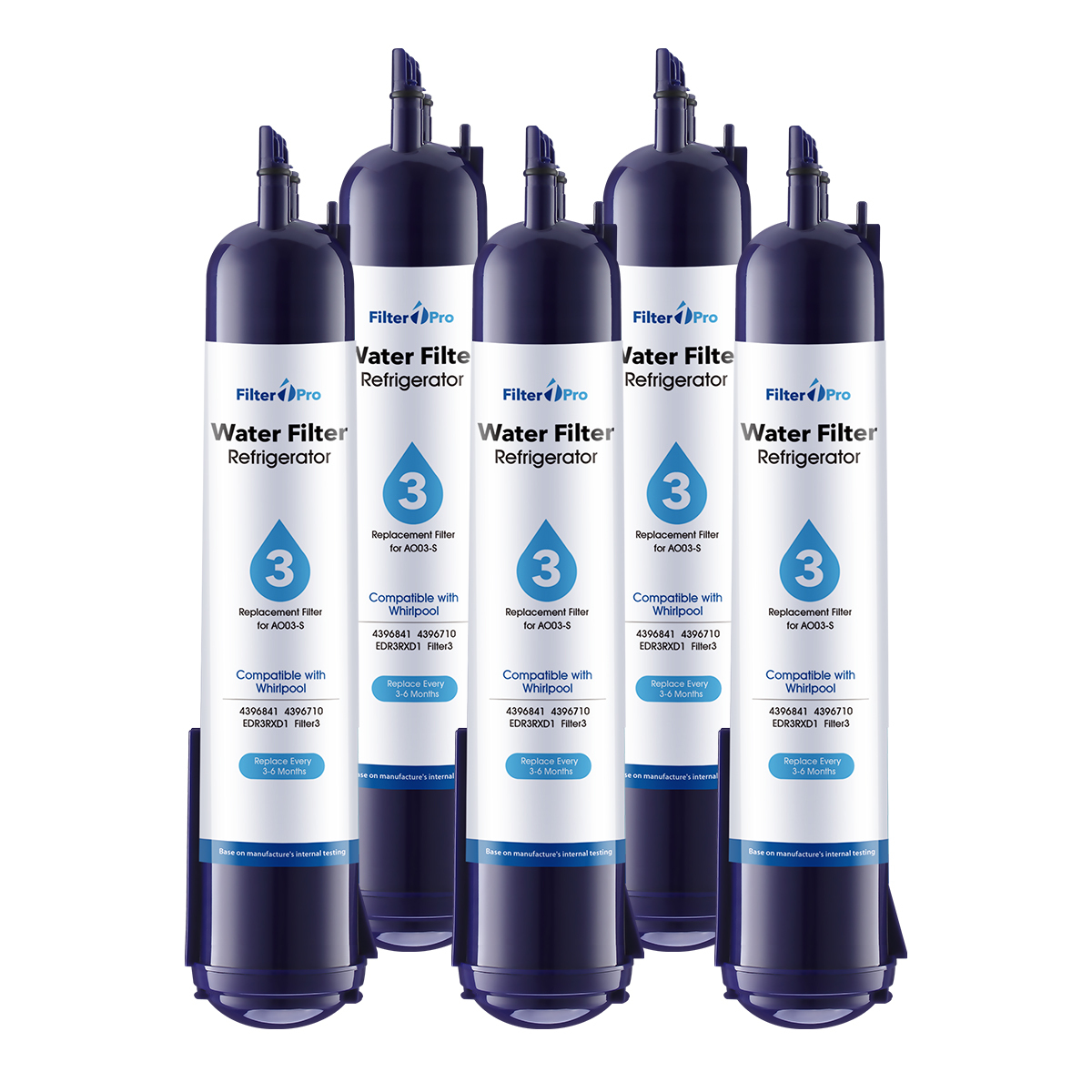 AO03 Replacement Refrigerator Water Filter for EDR3-RXD1 4396841 9083 Filter 3 Purple