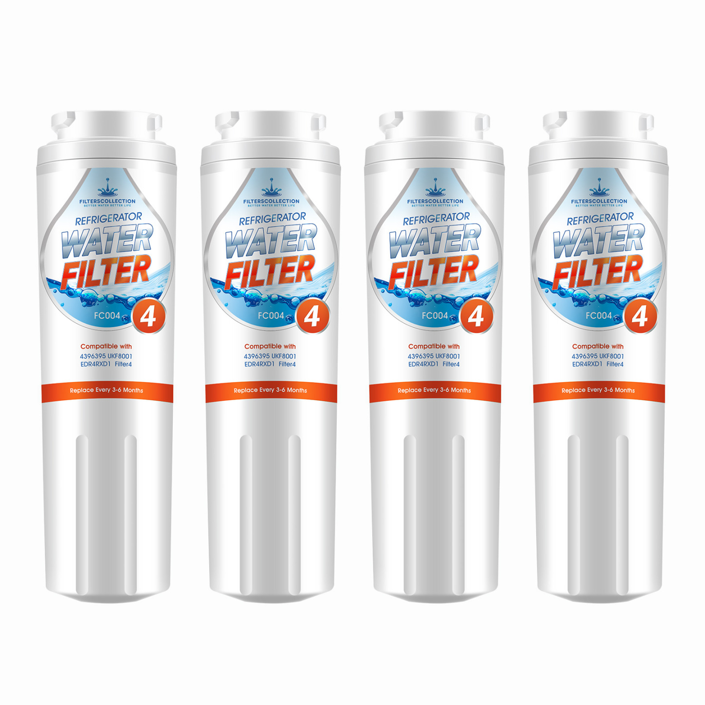 EDR4RXD1 Replacement Refrigerator Water Filter 4 for Ukf8001 4396395 Sp Wp400 3 Packs