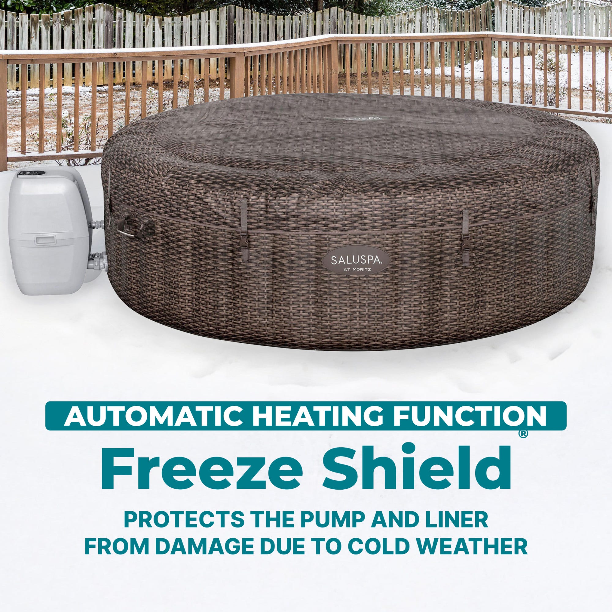 🎄Today's Special Value🎁Bali by Bestway 5-7 Person EnergySense Inflatable Hot Tub