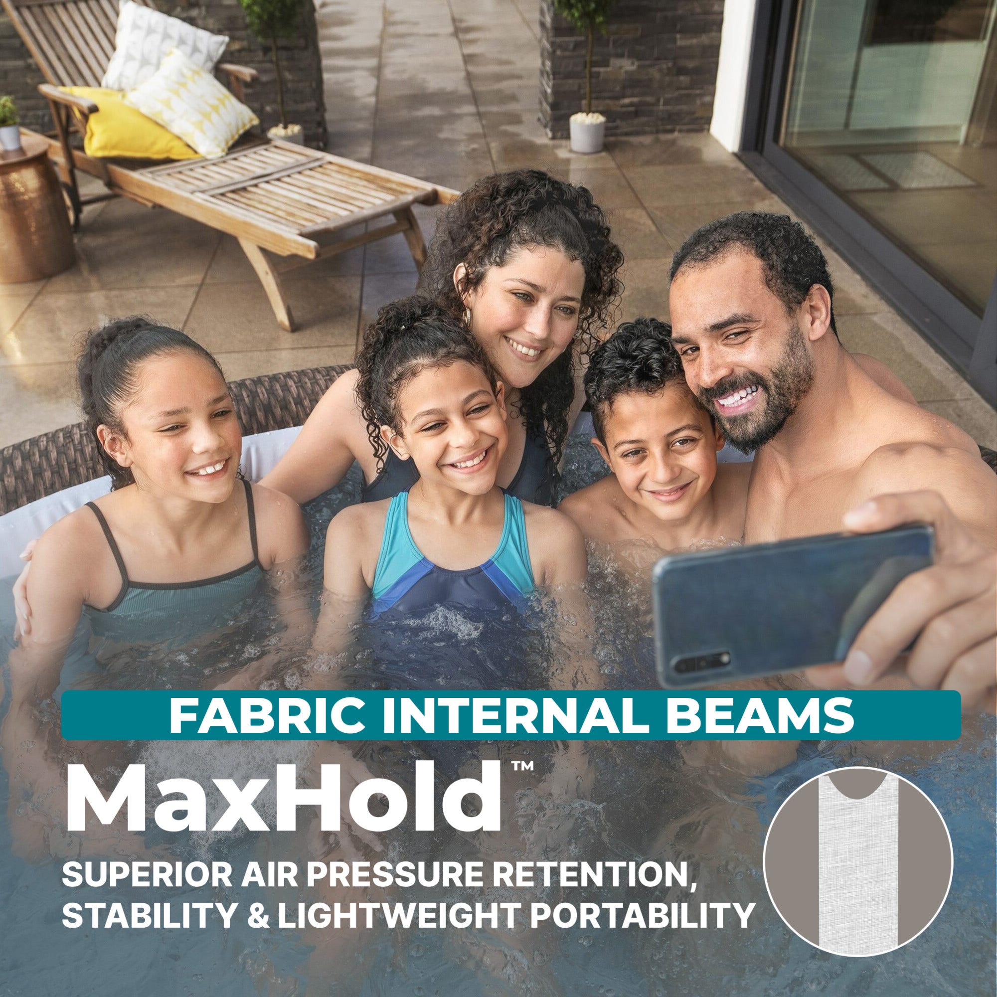 🎄Today's Special Value🎁Bali by Bestway 5-7 Person EnergySense Inflatable Hot Tub