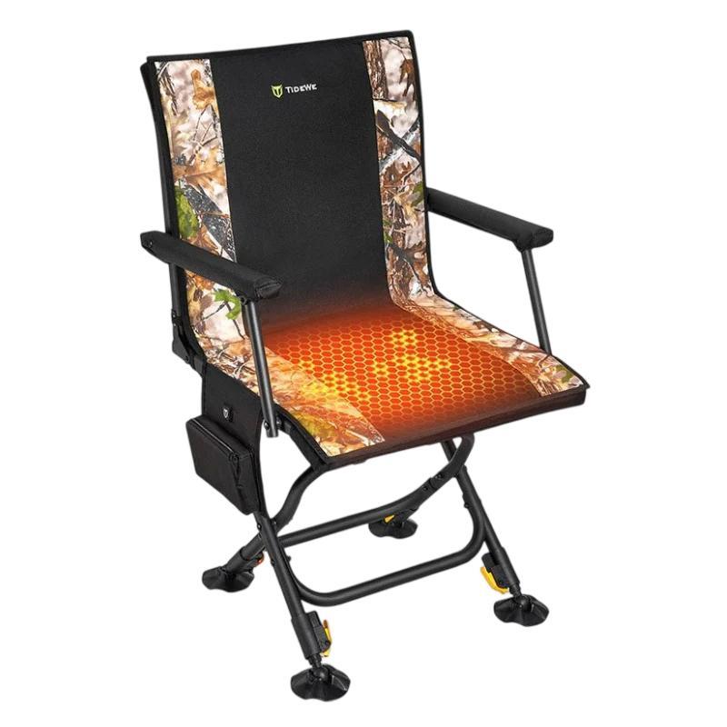 🔥360° Heated Hunting Chair – Stay Warm, Silent & Ready in Any Blind | Grab 2 for $39!💥
