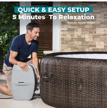 🎄Today's Special Value🎁Bali by Bestway 5-7 Person EnergySense Inflatable Hot Tub