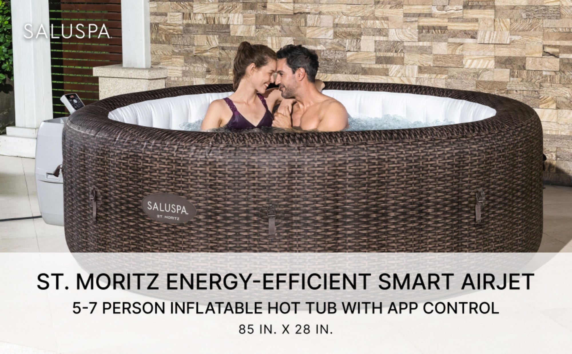 🎄Today's Special Value🎁Bali by Bestway 5-7 Person EnergySense Inflatable Hot Tub