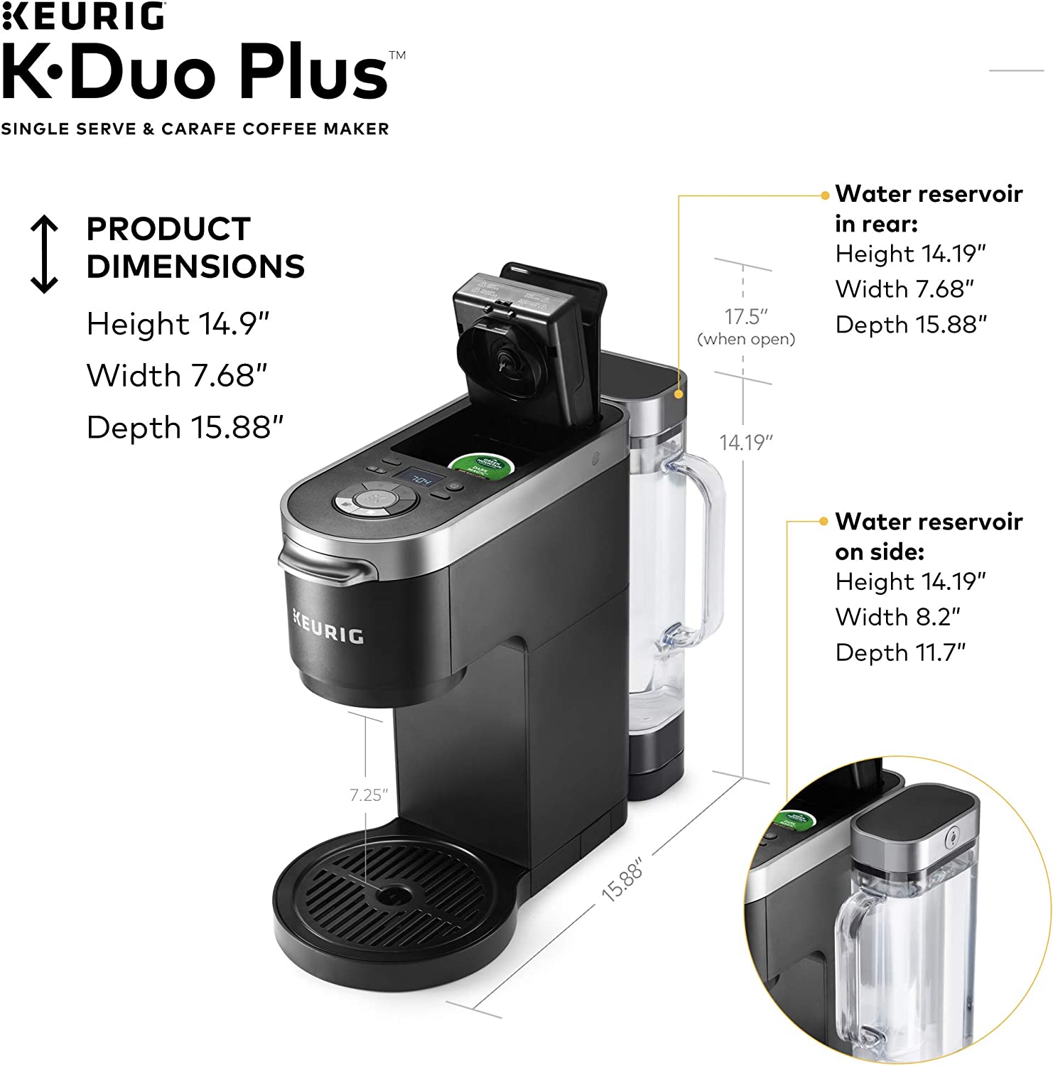 💝𝐐𝐕𝐂'𝐬 𝐁𝐥𝐚𝐜𝐤 𝐅𝐫𝐢𝐝𝐚𝐲 𝐃𝐞𝐚𝐥𝐬✨Keurig K-Duo Plus Single Serve & Carafe Coffee Maker