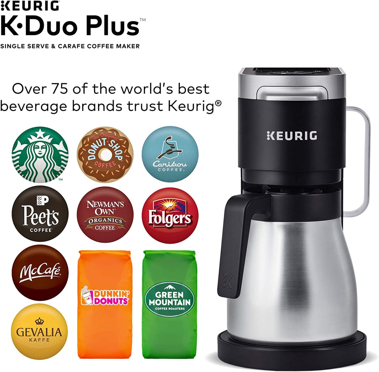 💝𝐐𝐕𝐂'𝐬 𝐁𝐥𝐚𝐜𝐤 𝐅𝐫𝐢𝐝𝐚𝐲 𝐃𝐞𝐚𝐥𝐬✨Keurig K-Duo Plus Single Serve & Carafe Coffee Maker