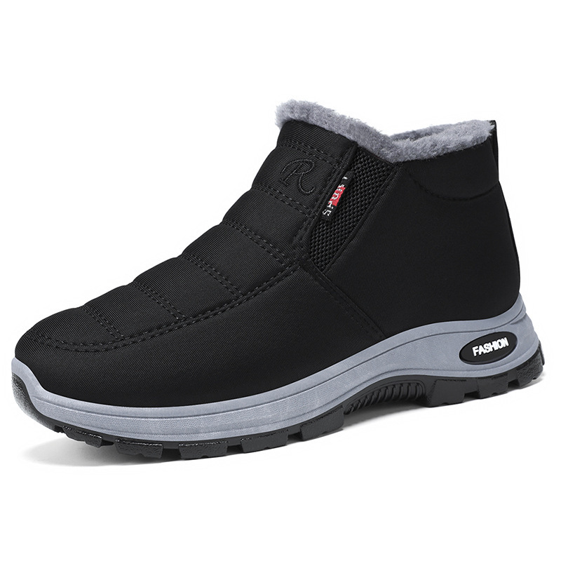 Women’s Slip-On Fleece-Lined Winter Boots – Warm, Waterproof & Anti-Sl