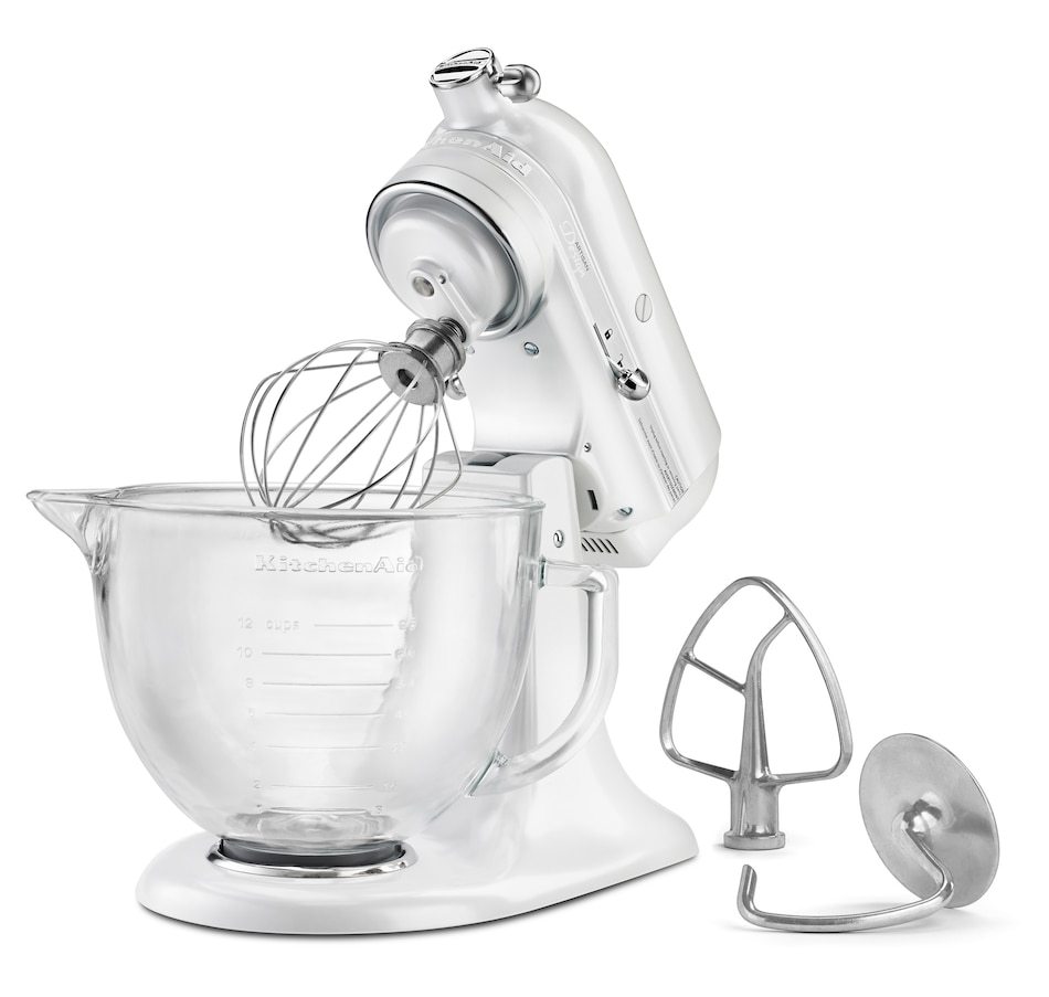 🎄Christmas Sale Price🎁KitchenAid Artisan Design Series 5-Quart Tilt-Head Stand Mixer with Glass Bowl