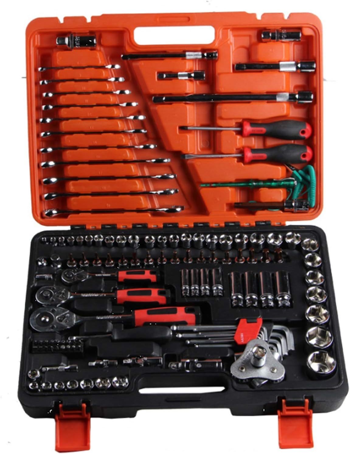 Kit di Riparazione Automatica 121 Pezzi Manicotto a cricchetto Set di filtri esagonali per Manutenzione Automatica Set di Strumenti per Portafoglio di Manutenzione Set di Strumenti-Homelyive
