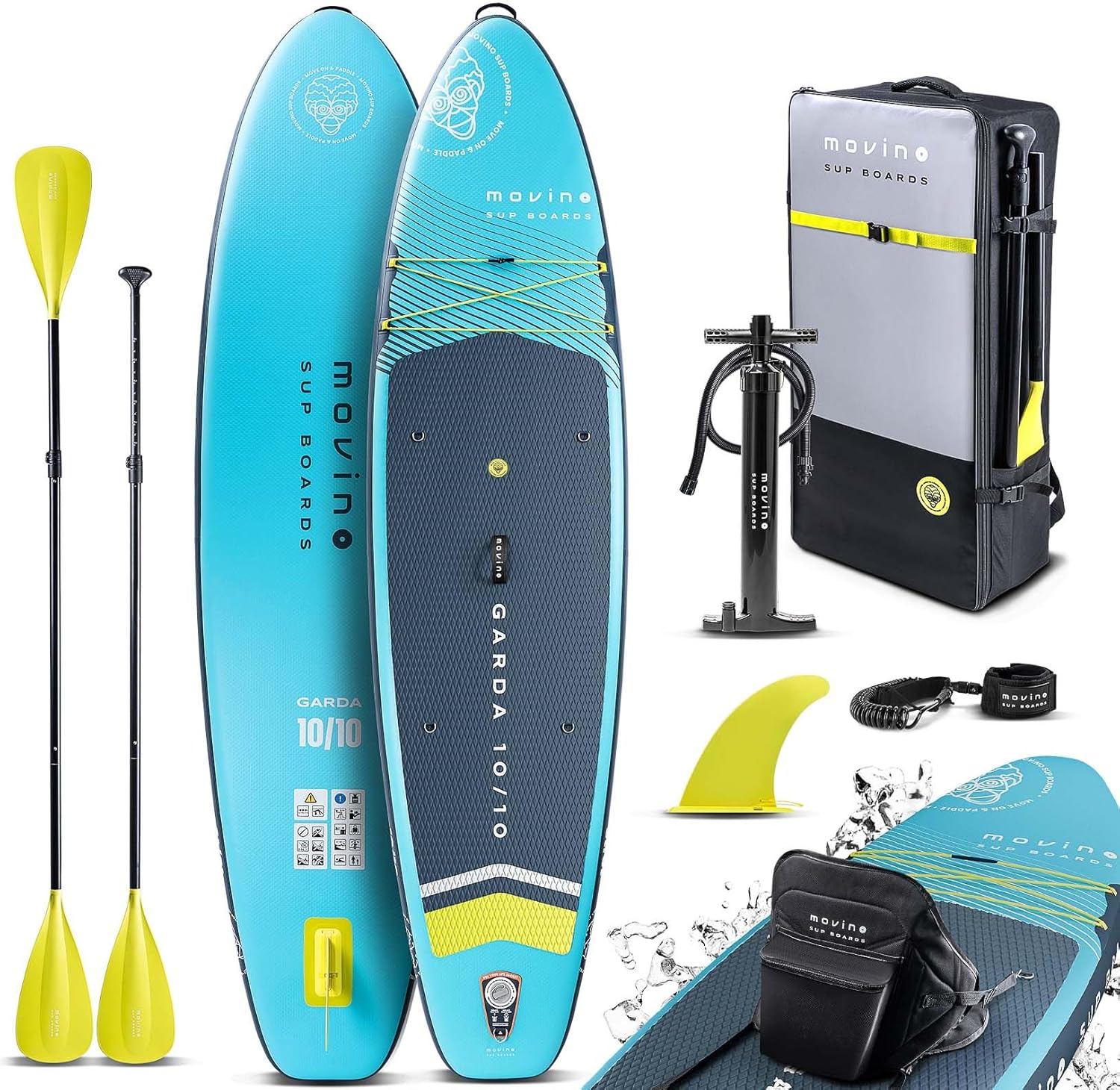 Movino Garda Allround 1010 polliciSUP Stand Up Paddling Board Set Tavola Gonfiabile Stand Up Paddleboard Leggera Sup Boards And Accessories Water Sport 330 cm-Homelyive